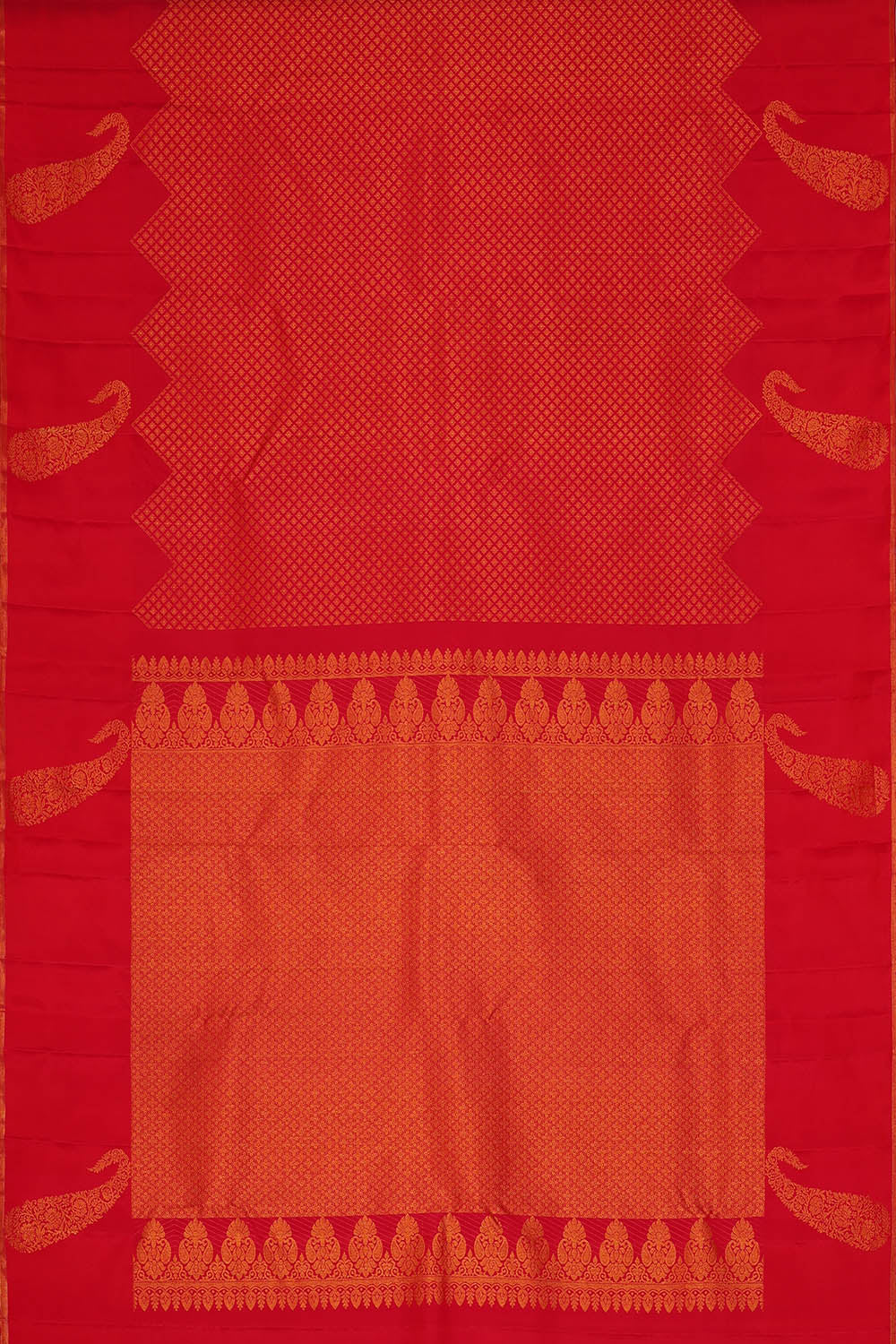 Image of Kanchipattu Red Saree