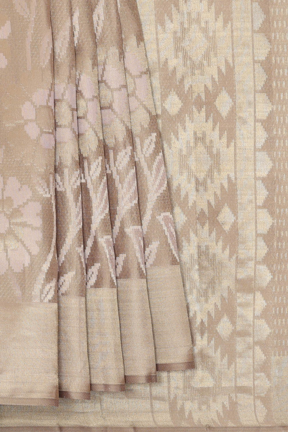Image of Grey Kanchipattu Saree