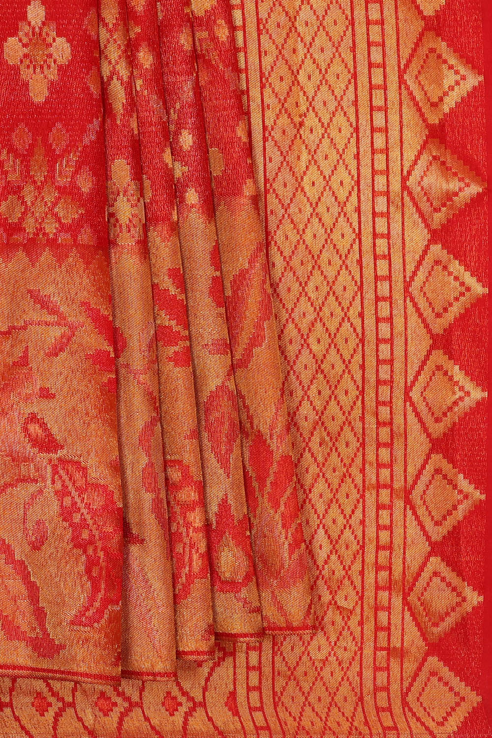 Image of Kanchipattu Red Saree