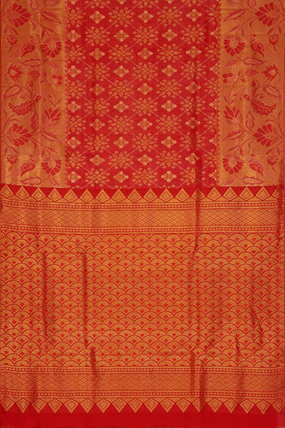 Image of Kanchipattu Red Saree