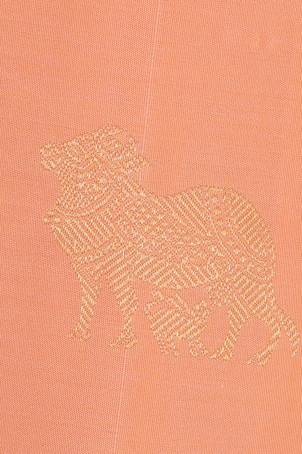 Image of Peach Kanchipattu Saree