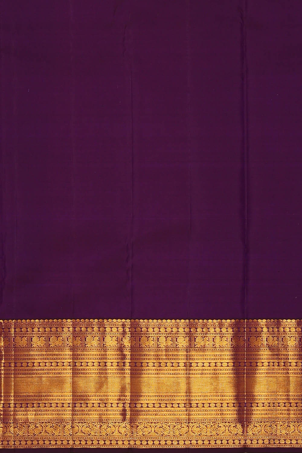 Image of Kanchipattu Purple Kattam Saree