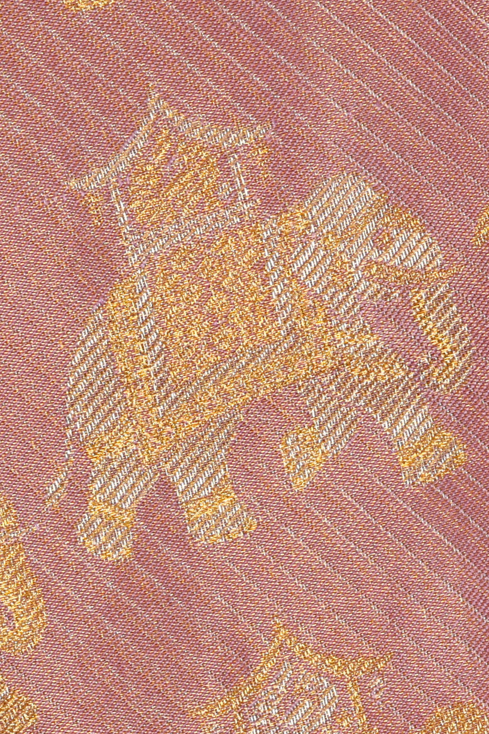 Image of Kanchipattu Purple Tissue Brocade Saree