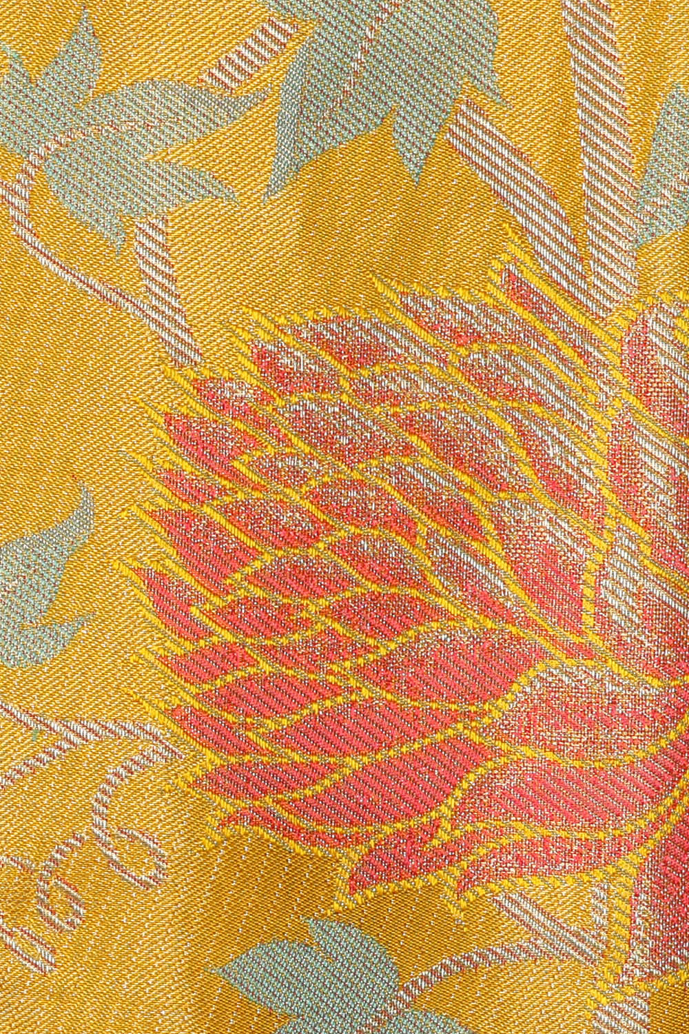 Image of Yellow Kanchipattu Tissue Saree