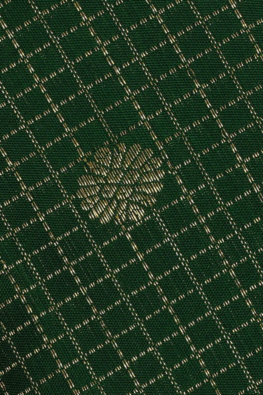 Image of Kanchipattu Bottle-Green Kattam Saree
