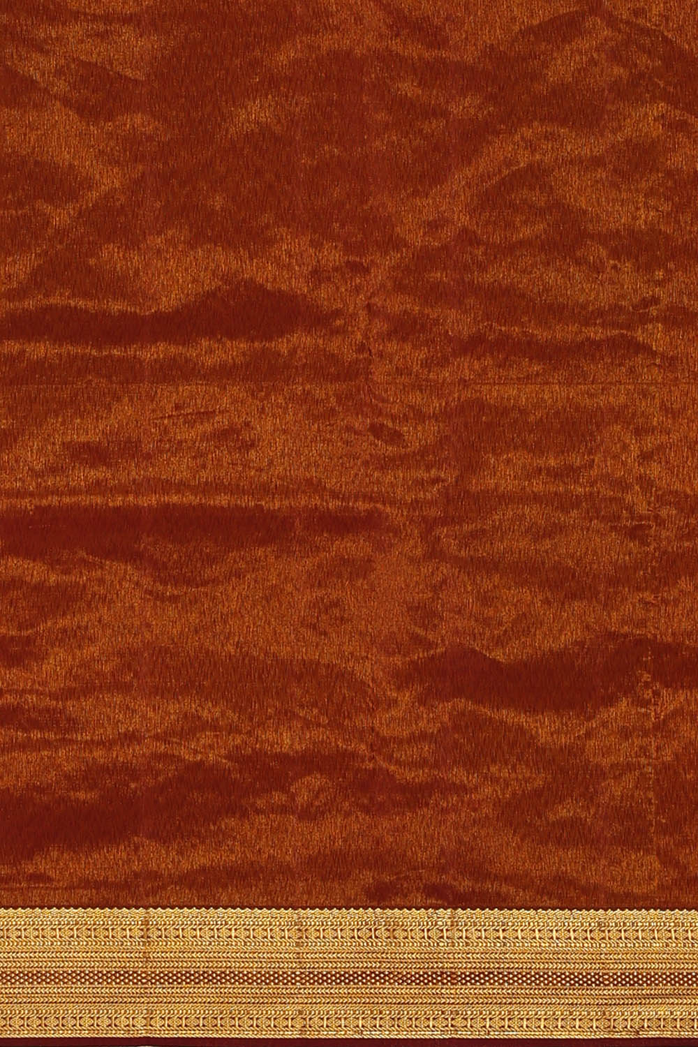 Image of Orange Kanchipattu Brocade Saree