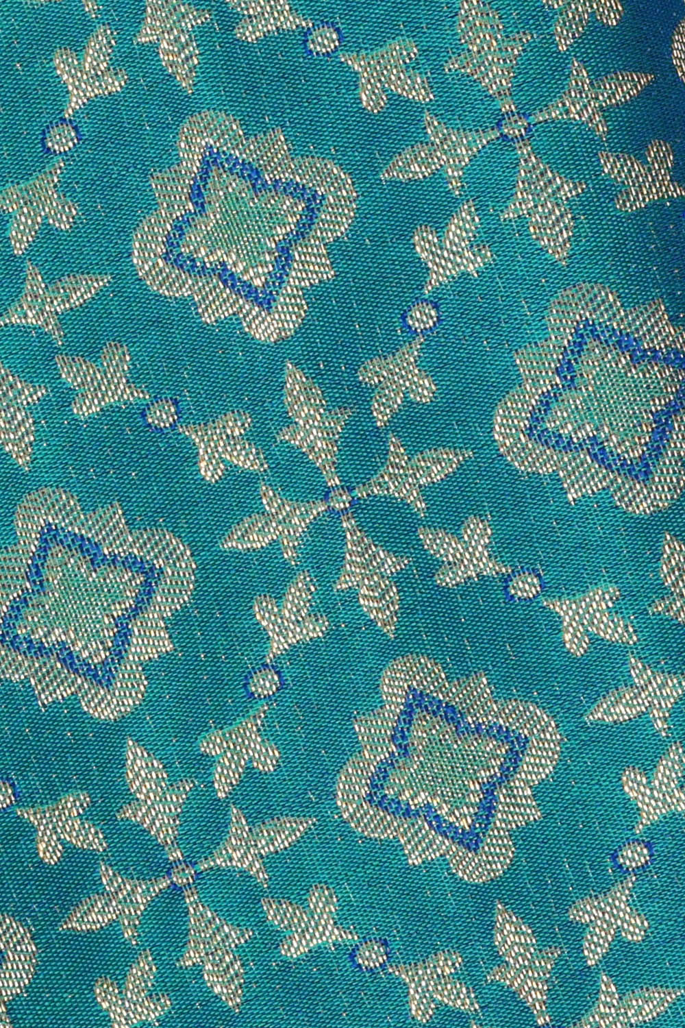 Image of Blue Kanchipattu Brocade Saree
