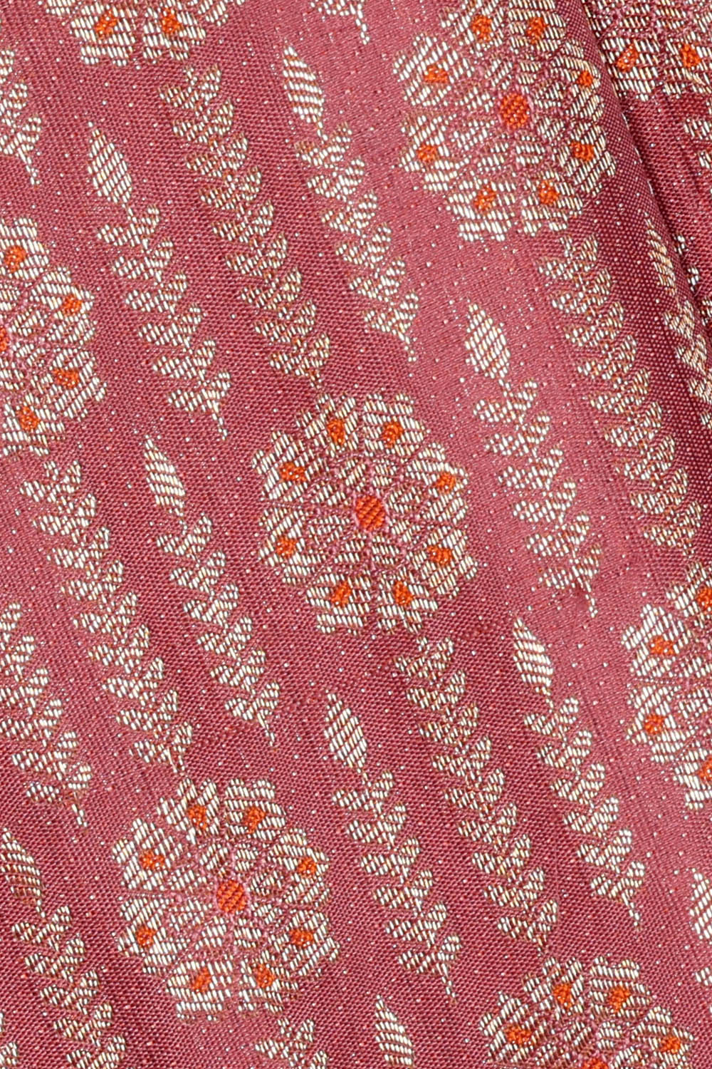 Image of Onion-Pink Kanchipattu Brocade Saree
