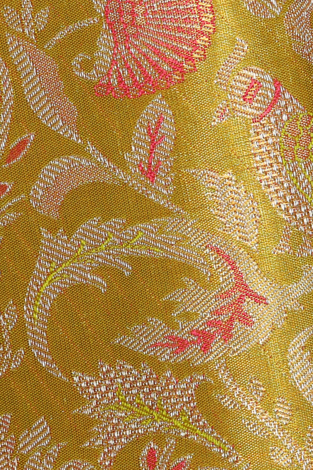 Image of Spring-Yellow Tissue Brocade Saree