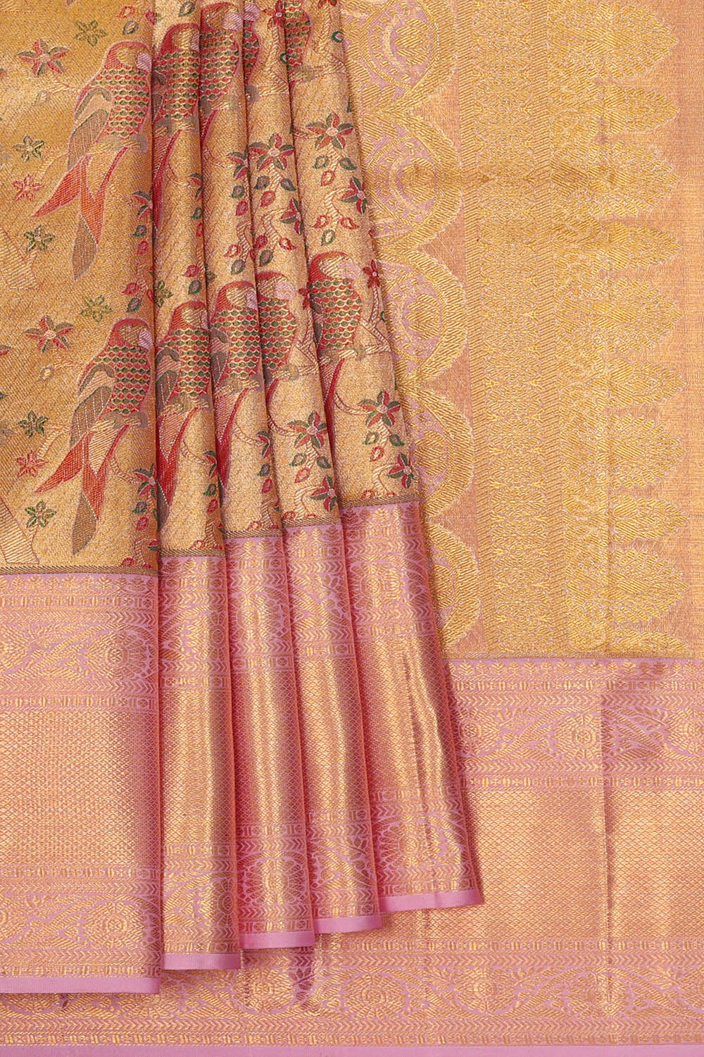 Image of Kanchipattu Tissue Brocade Saree