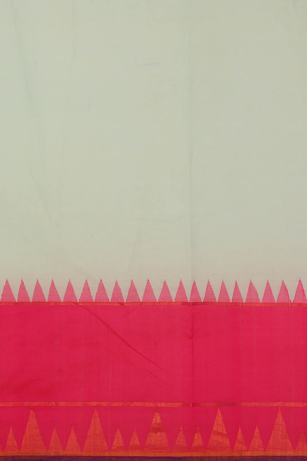 Image of Pastel-Grey Ponduru Cotton Saree