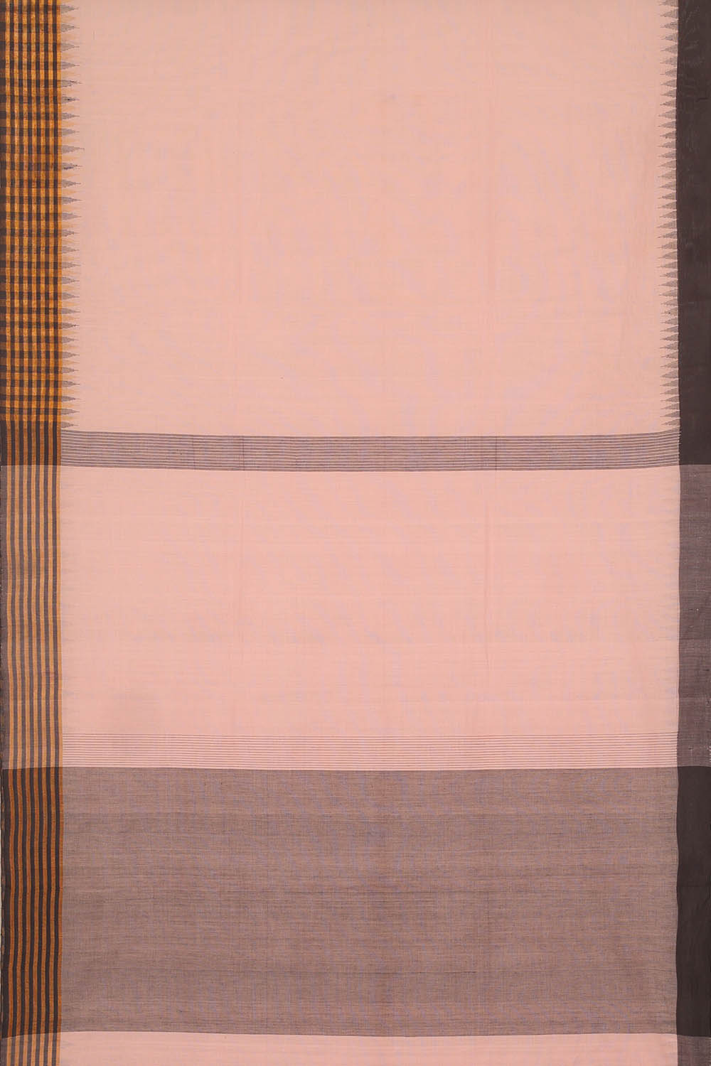 Image of Light-Pink Cotton Saree