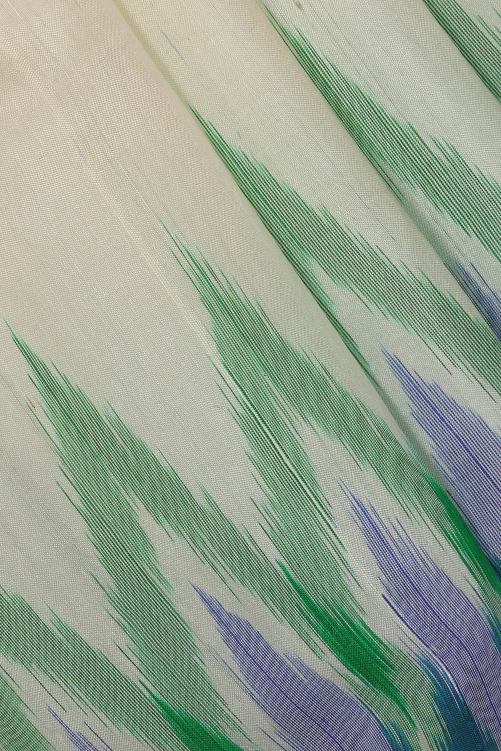 Image of Off-White Pure Silk Saree