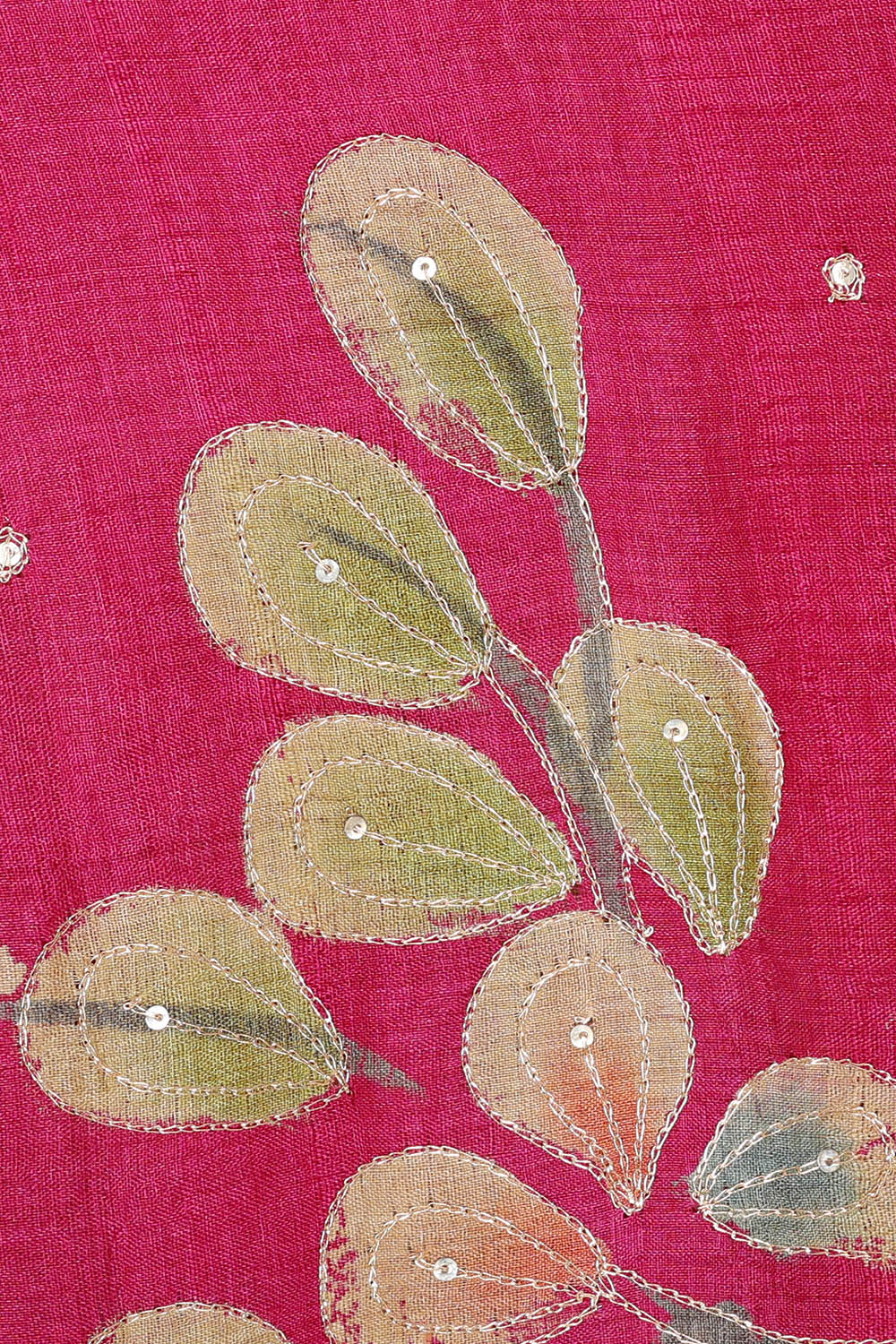 Image of Pink Tussar Silk Saree