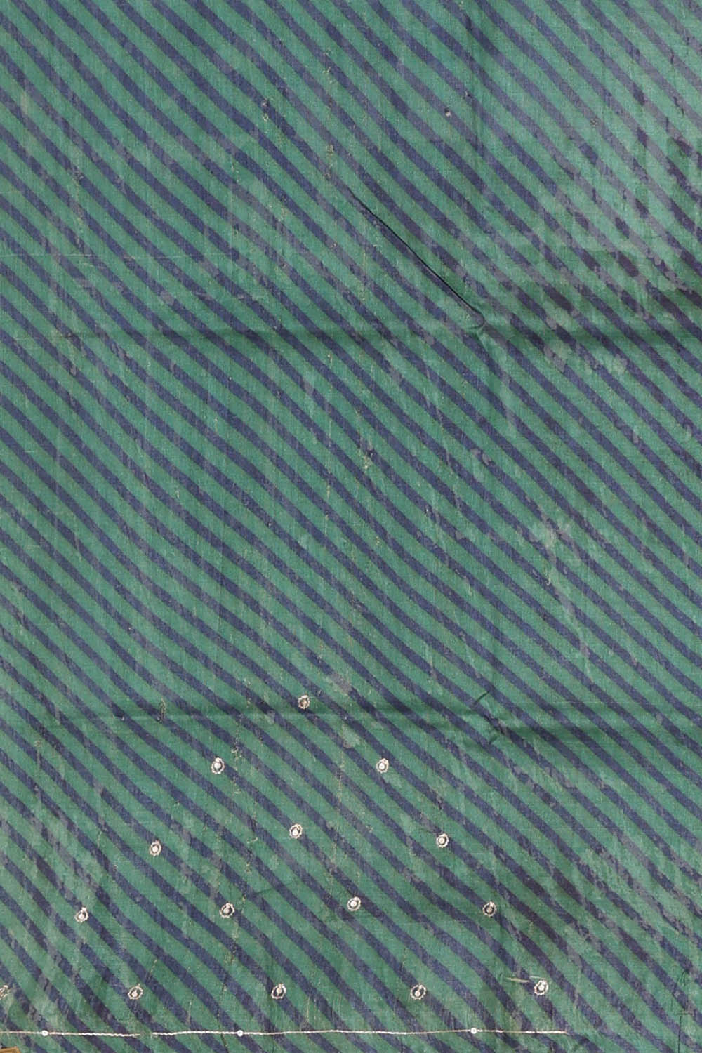 Image of Teal-Blue Tussar Silk Saree