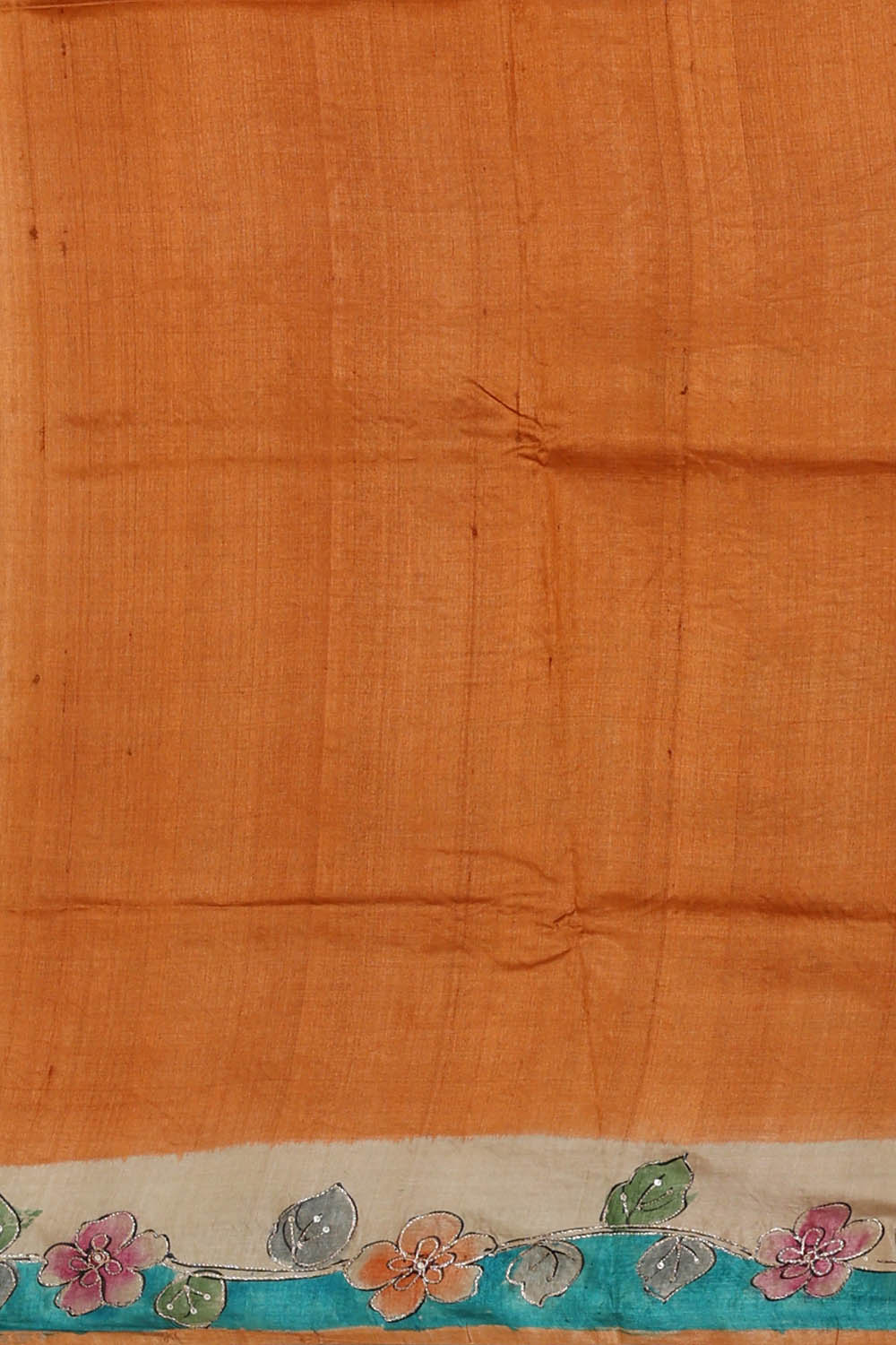 Image of Blue Tussar Silk Saree