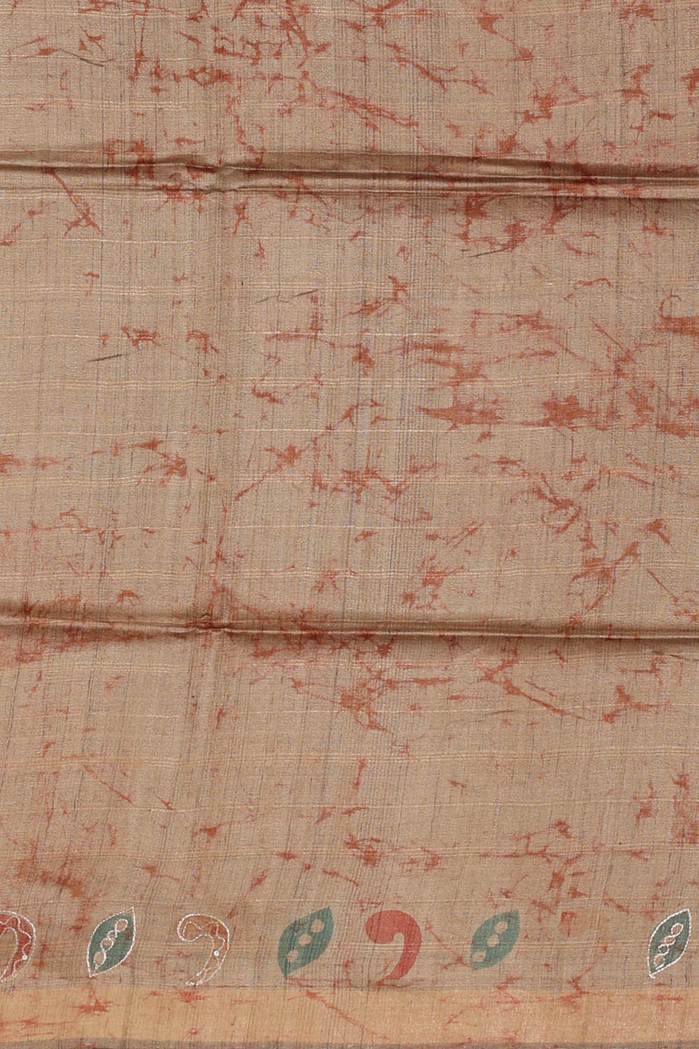 Image of Brown Tussar Silk Saree