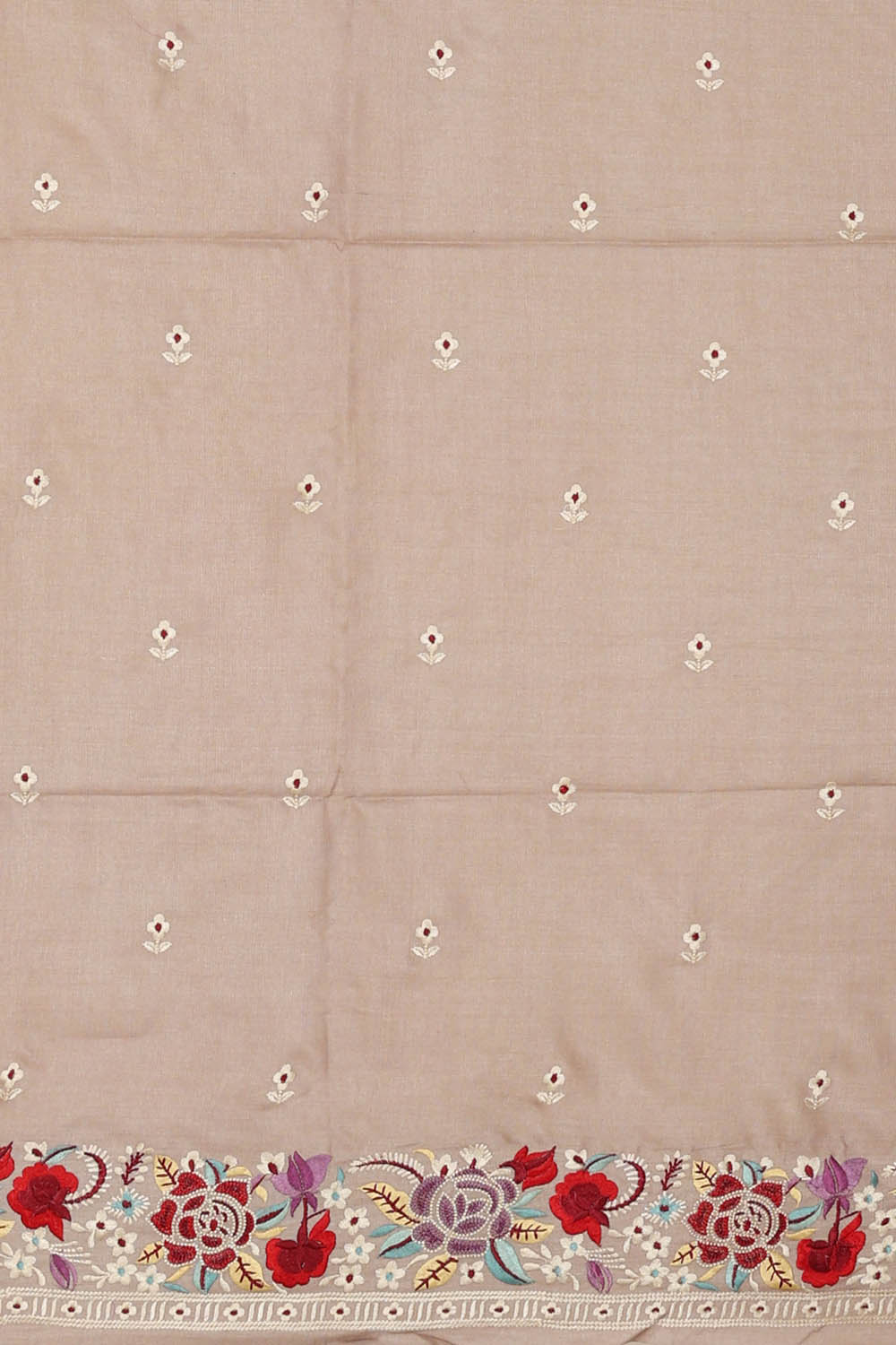 Image of Mauve-Purple Tussar Silk Saree