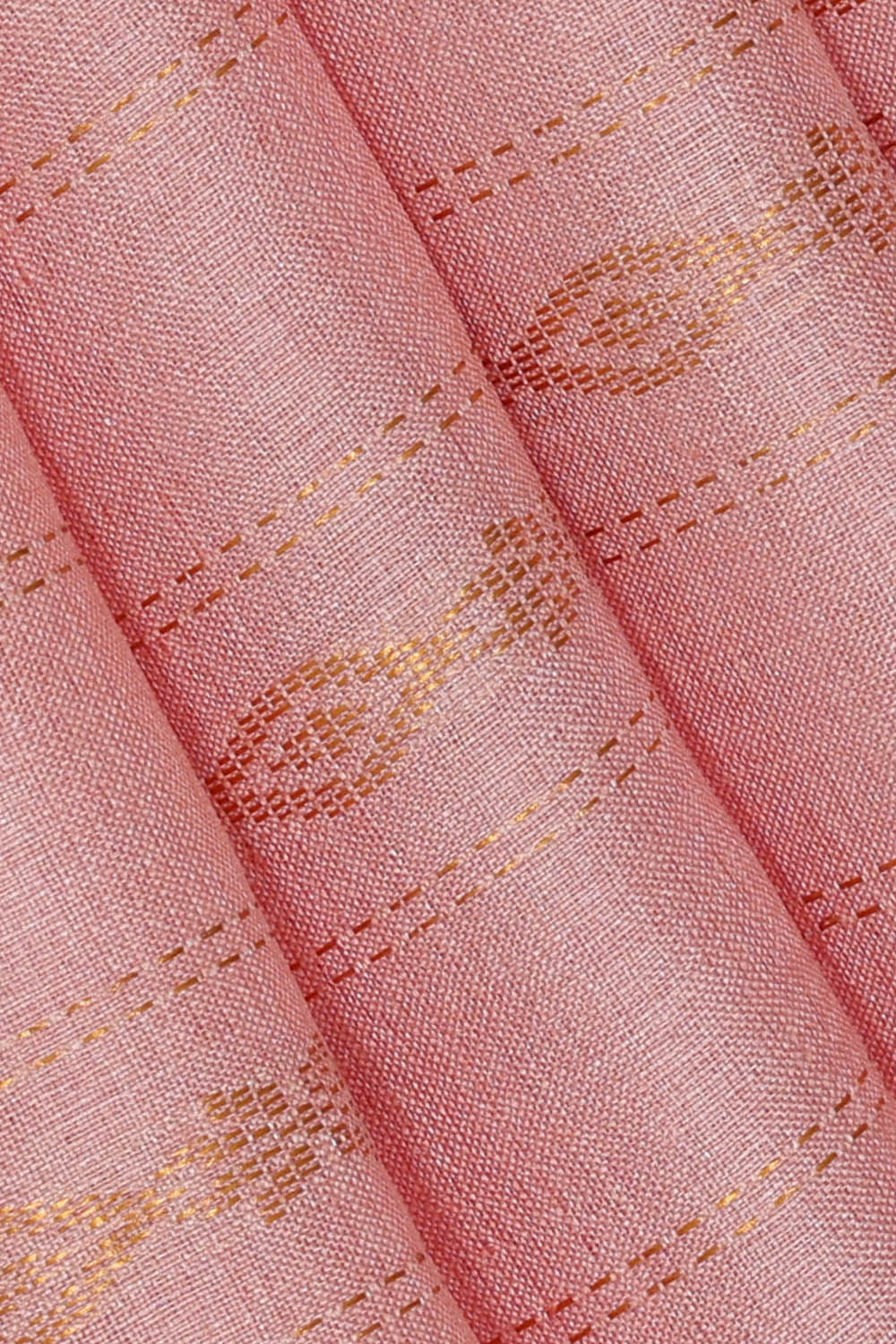 Image of Pink Tussar Silk Saree