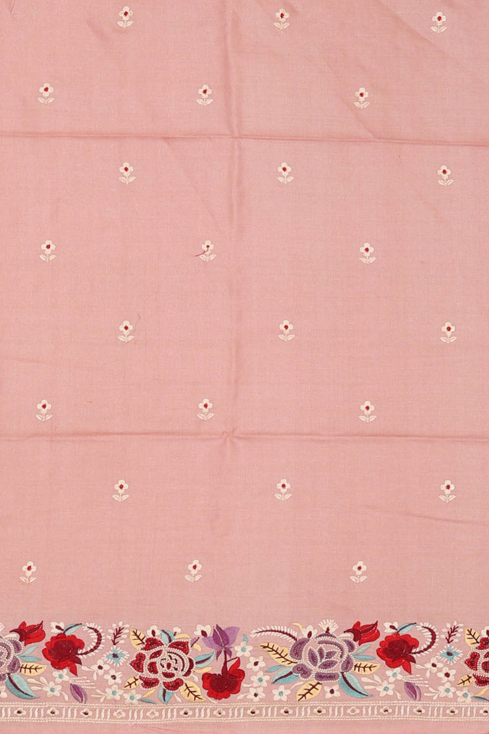 Image of Pink Tussar Silk Saree
