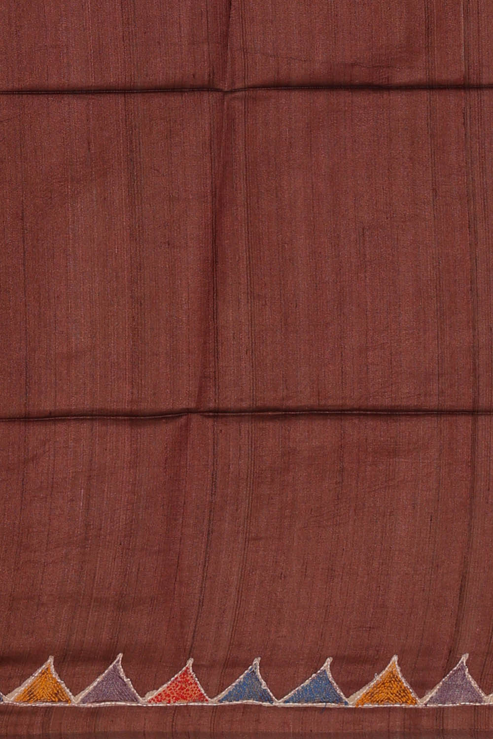 Image of Brown Tussar Silk Saree