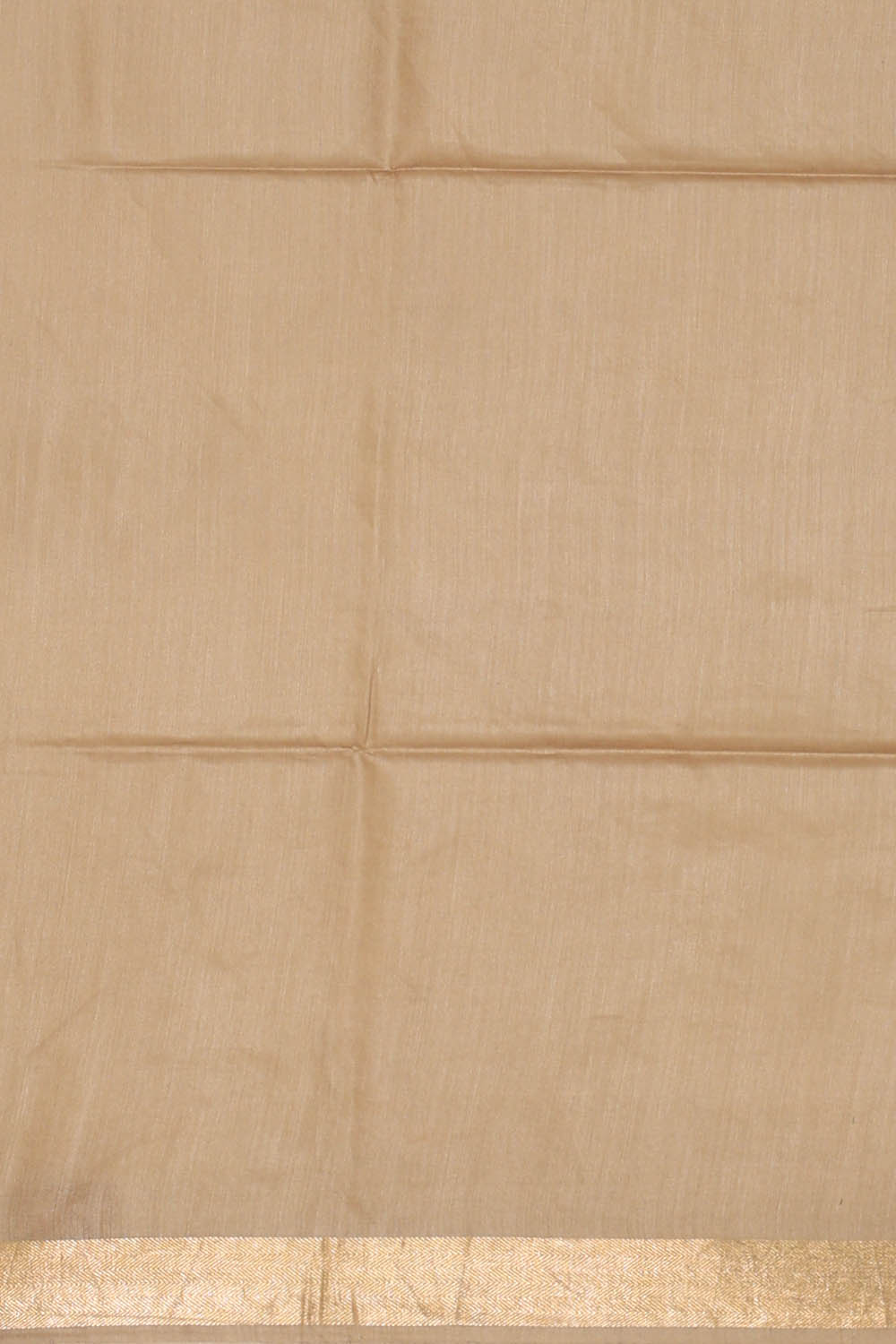 Image of Beige Tussar Silk Saree
