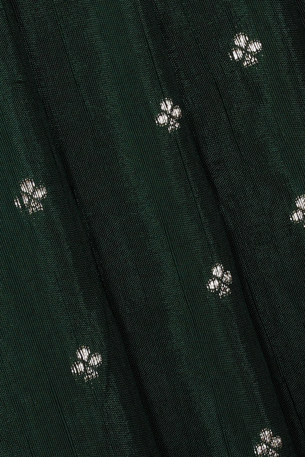 Image of Bottle-Green Banarasi Tussar Silk Saree