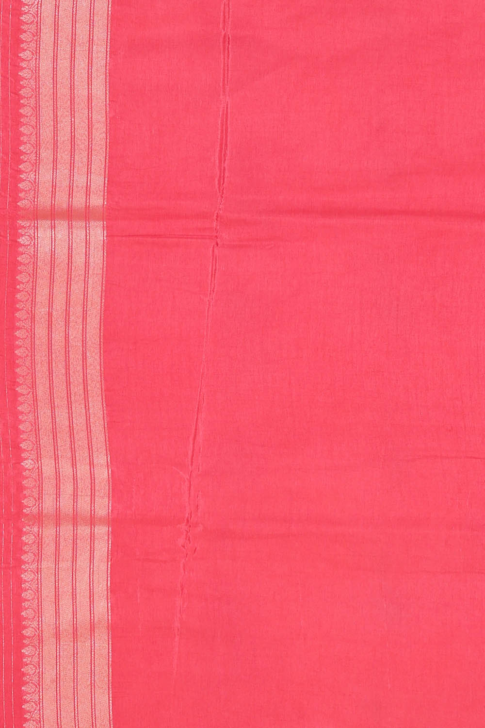 Image of Red Banarasi Tussar Silk Saree