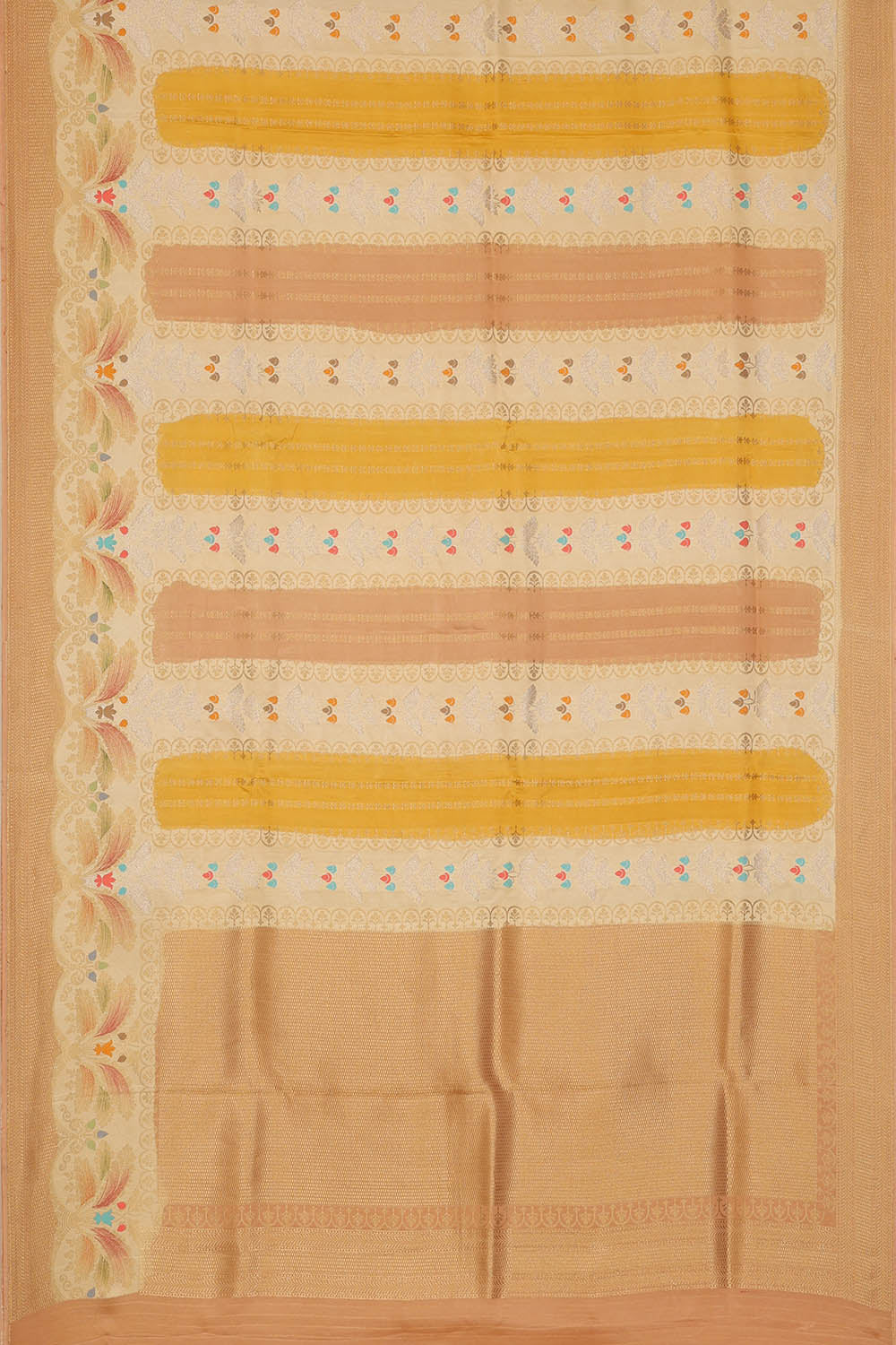 Image of Multi-coloured Silk Saree