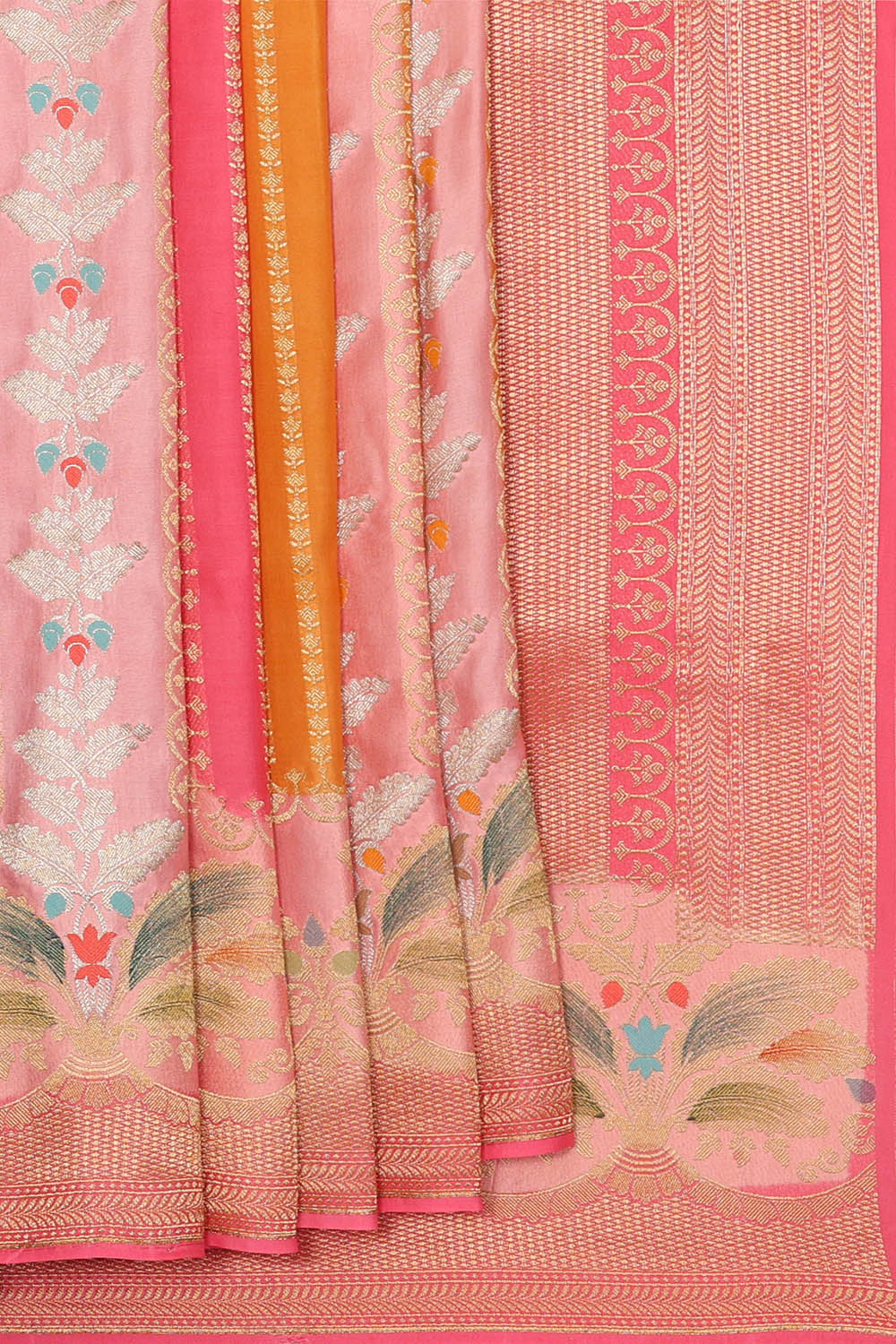 Image of Multi-coloured Silk Saree