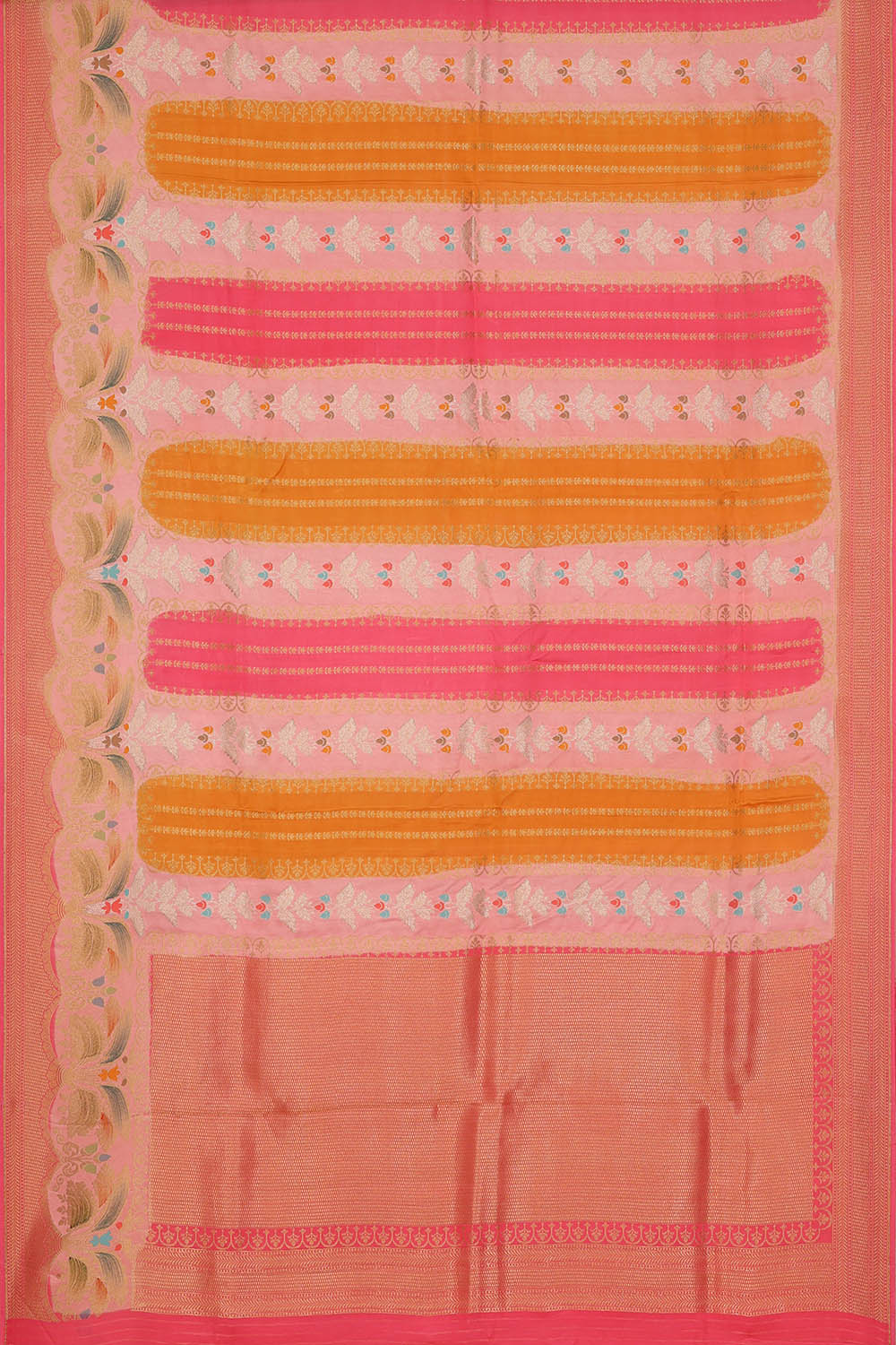 Image of Multi-coloured Silk Saree