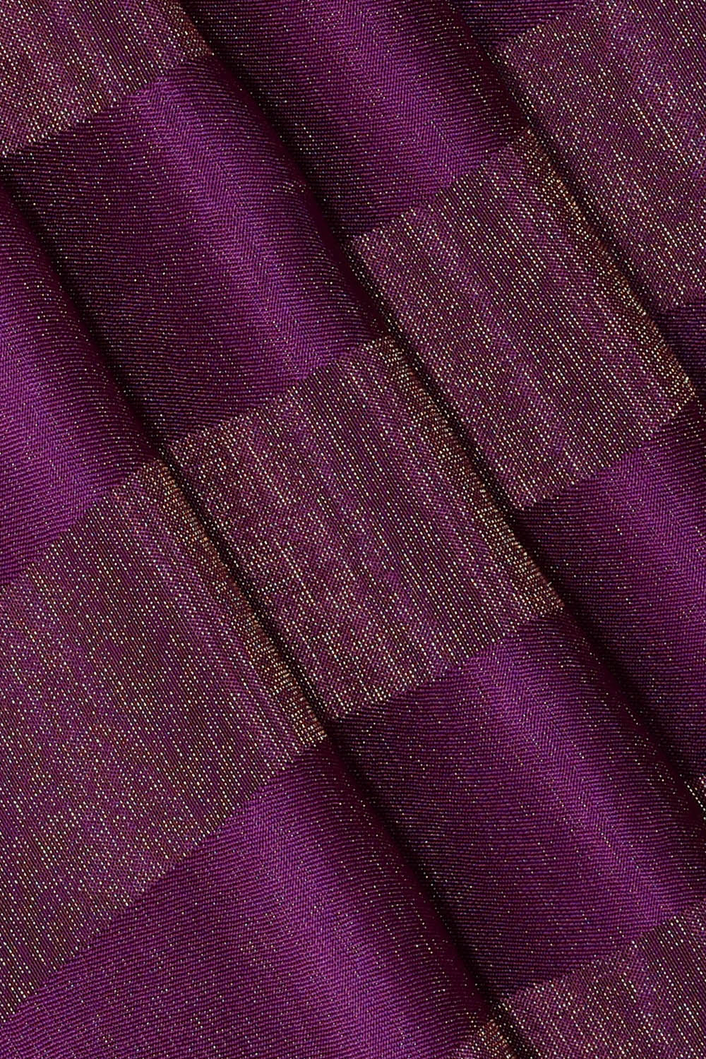 Image of Purple Crepe Silk Embroidery Saree