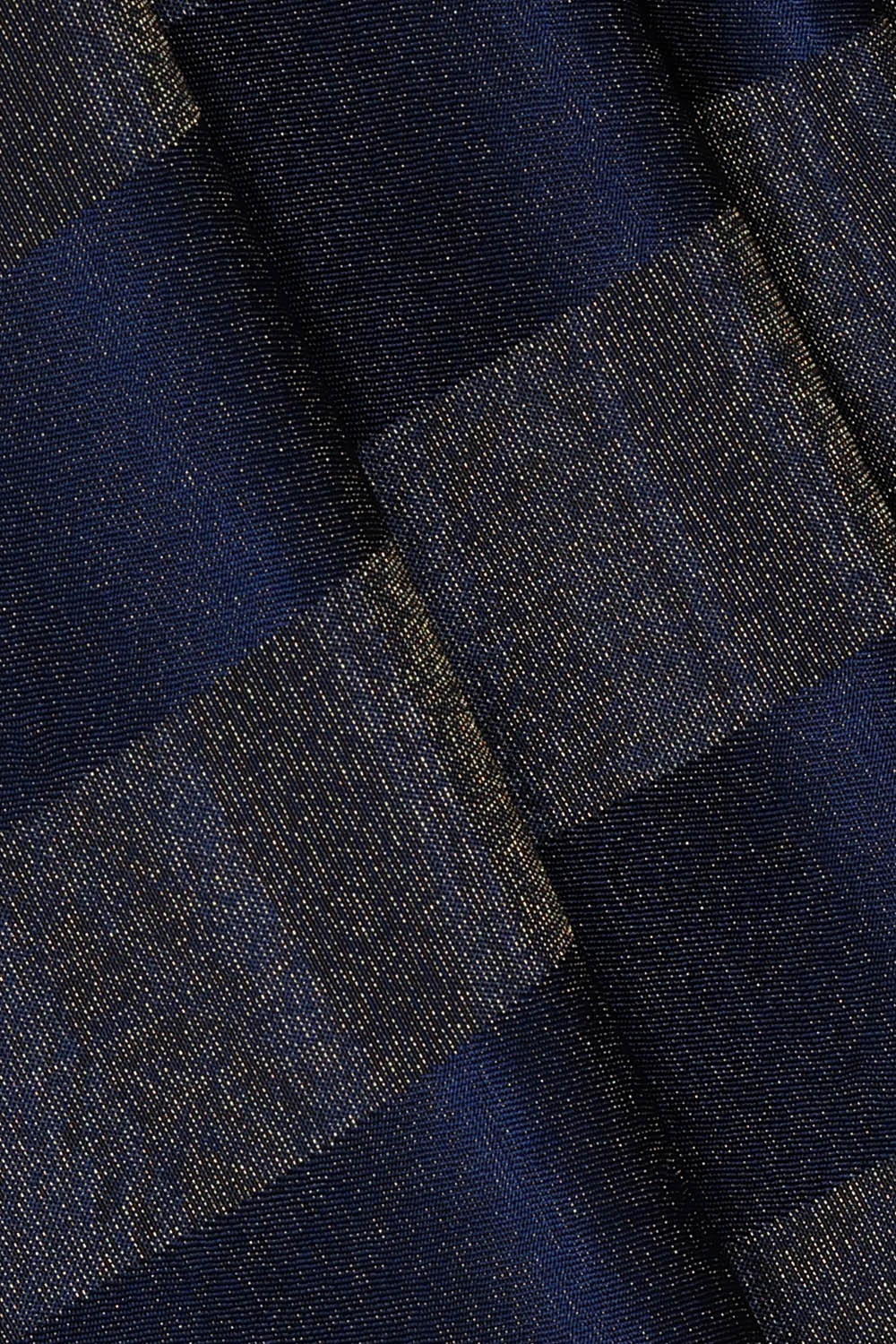 Image of Navy-Blue Crepe Silk Embroidery Saree