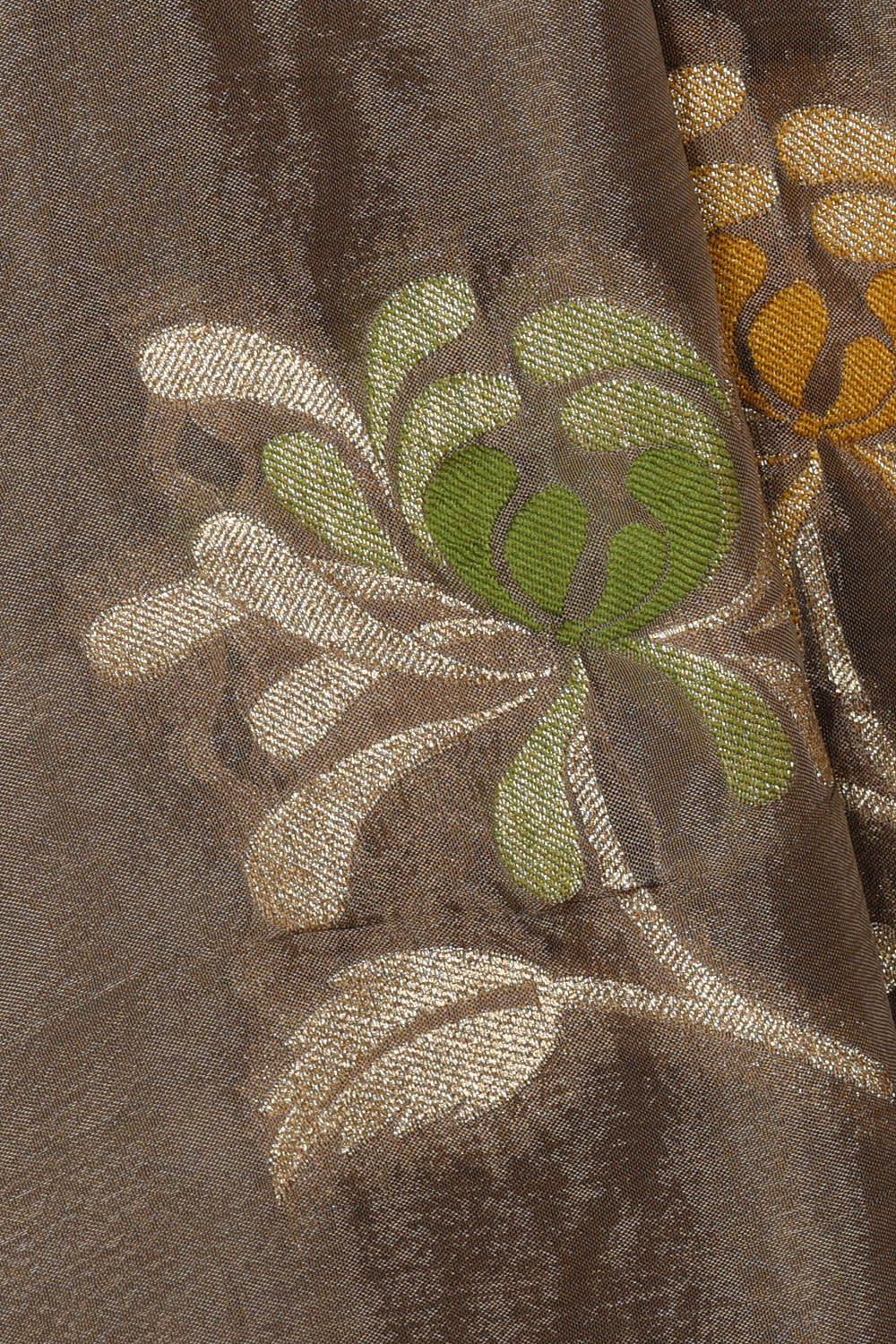 Image of Grey Silk Saree