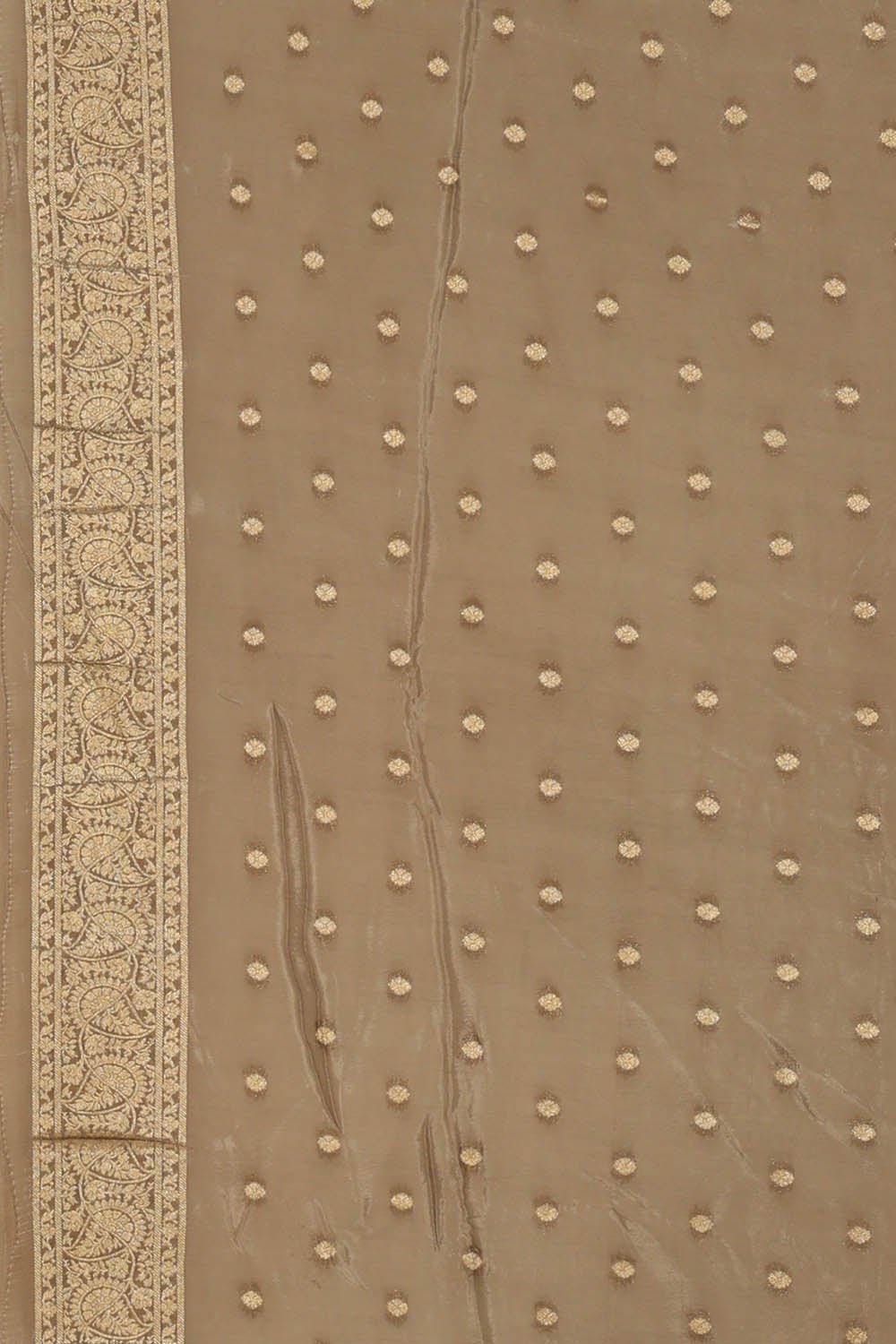 Image of Grey Silk Saree