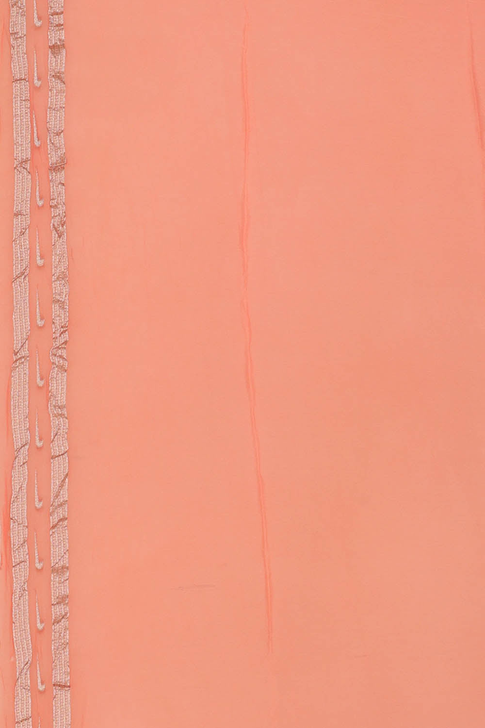Image of Peach Banarasi Silk Saree