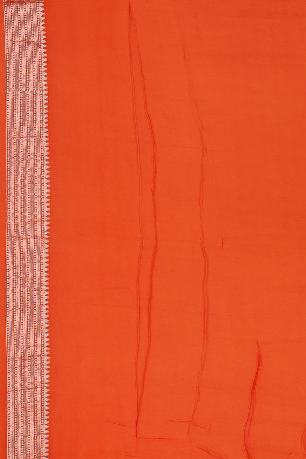 Image of Orange Silk Saree