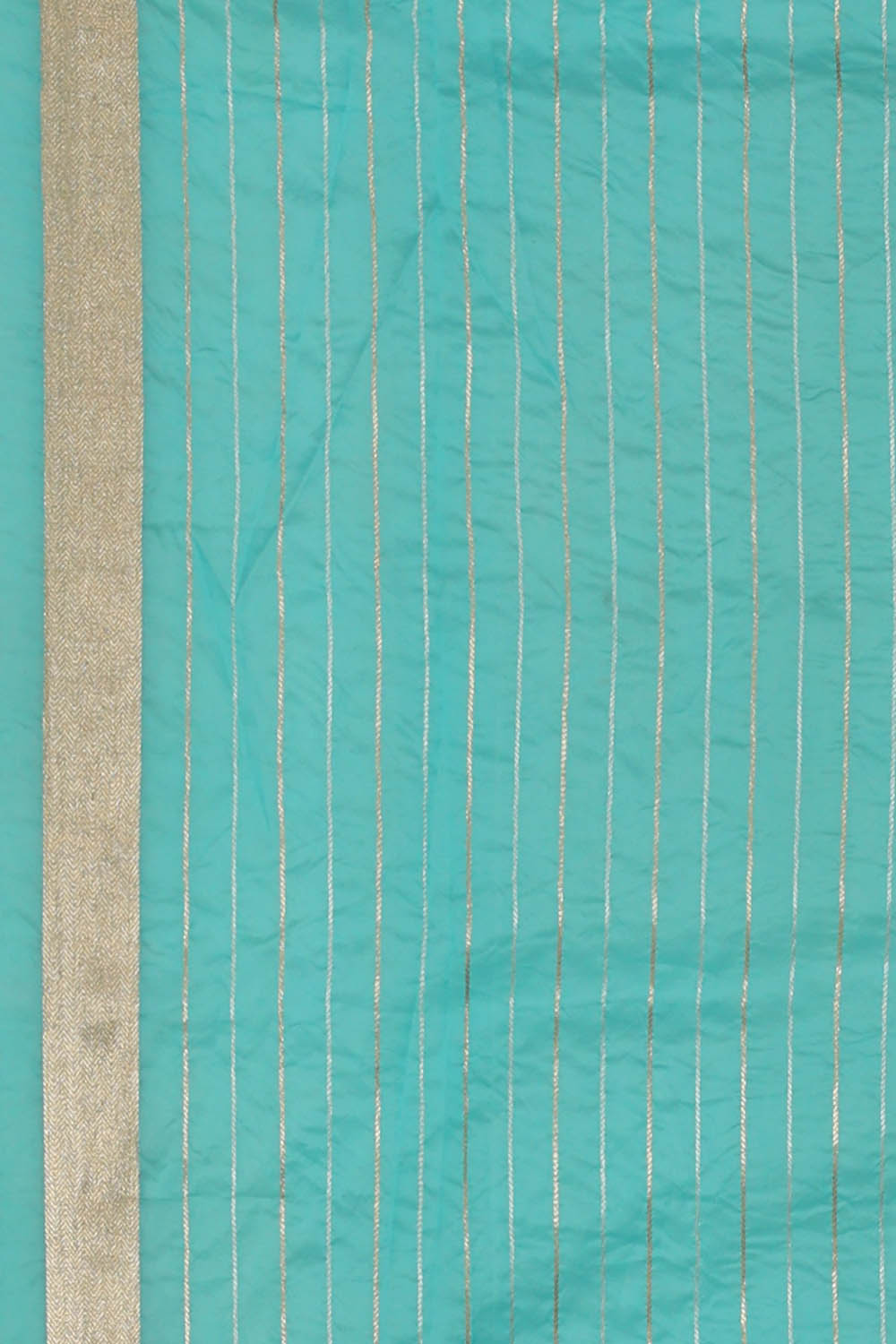 Image of Blue Banarasi Silk Cotton Saree