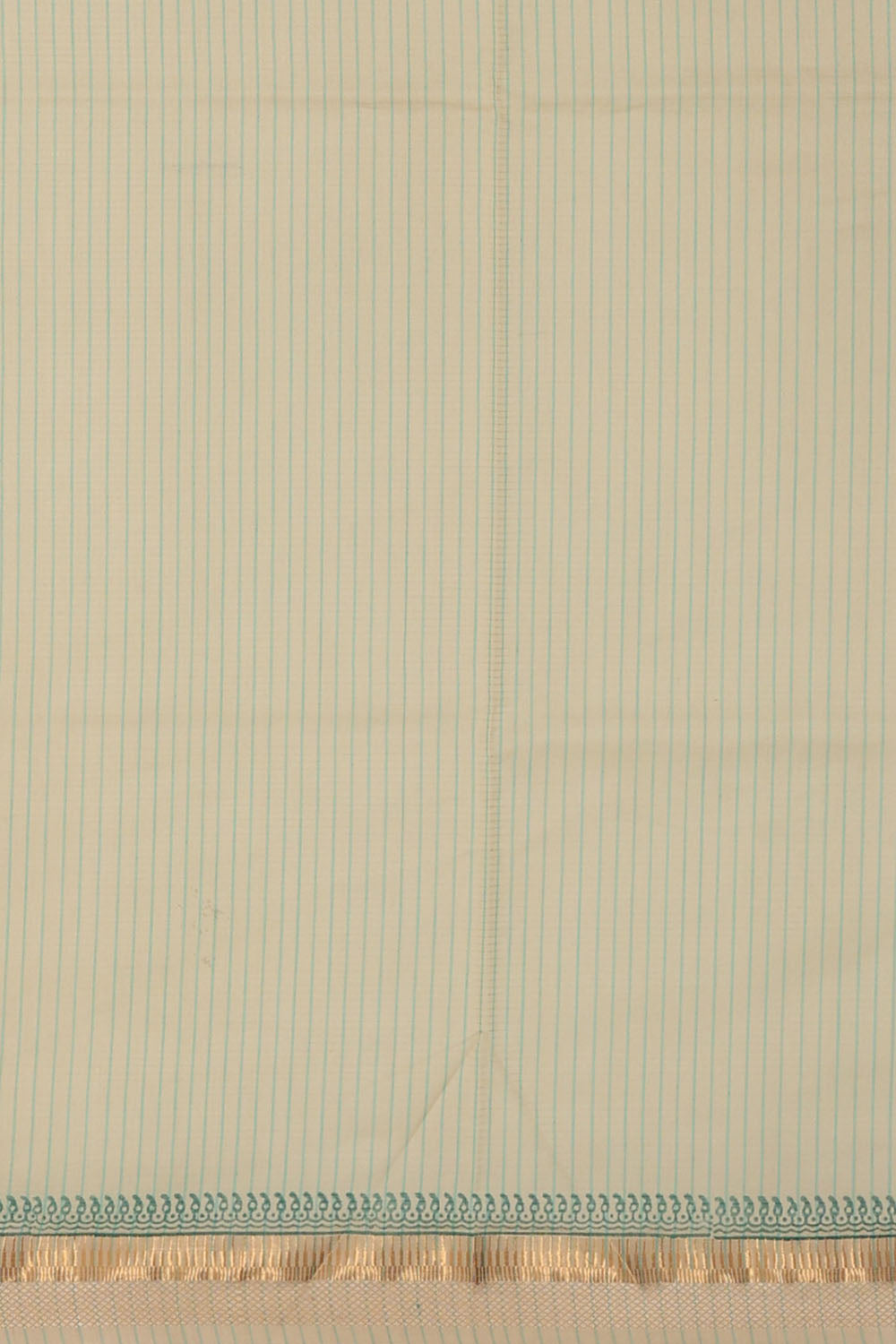 Image of Sea-Green Silk Cotton Saree