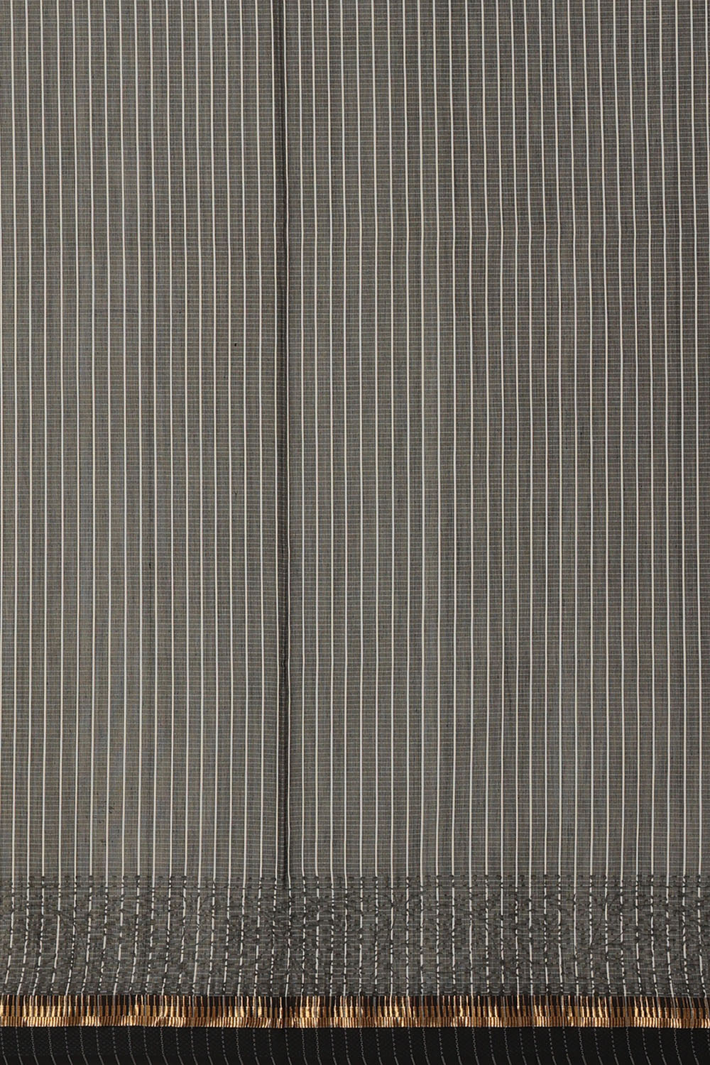 Image of Off-White Silk Cotton Saree