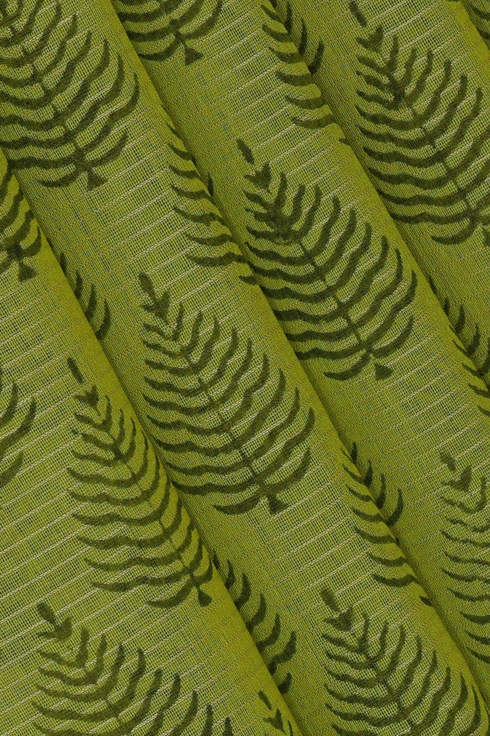 Image of Green Silk Cotton Saree