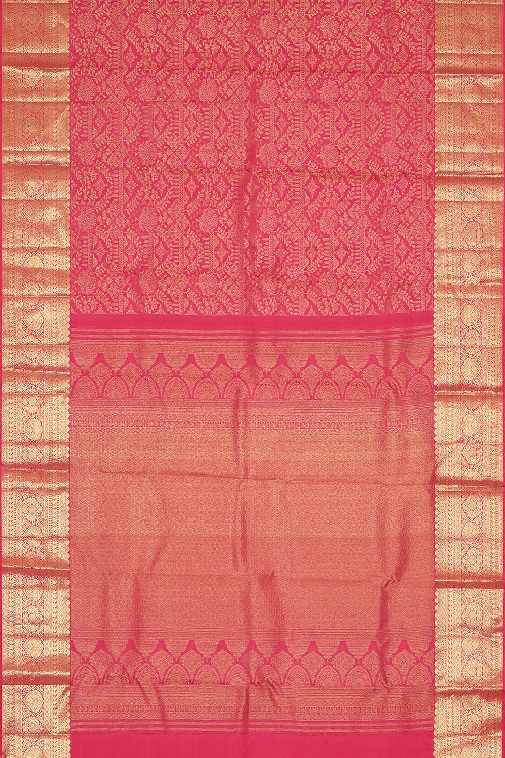 Image of Pink Kanchipattu Brocade Saree