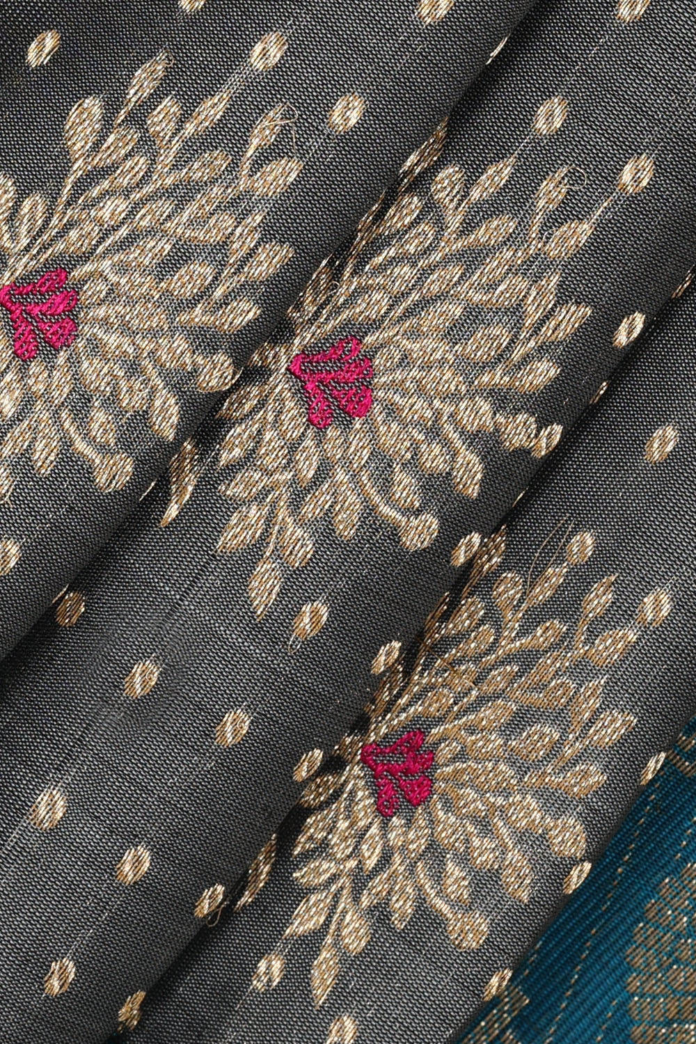 Image of Grey South Silk Saree