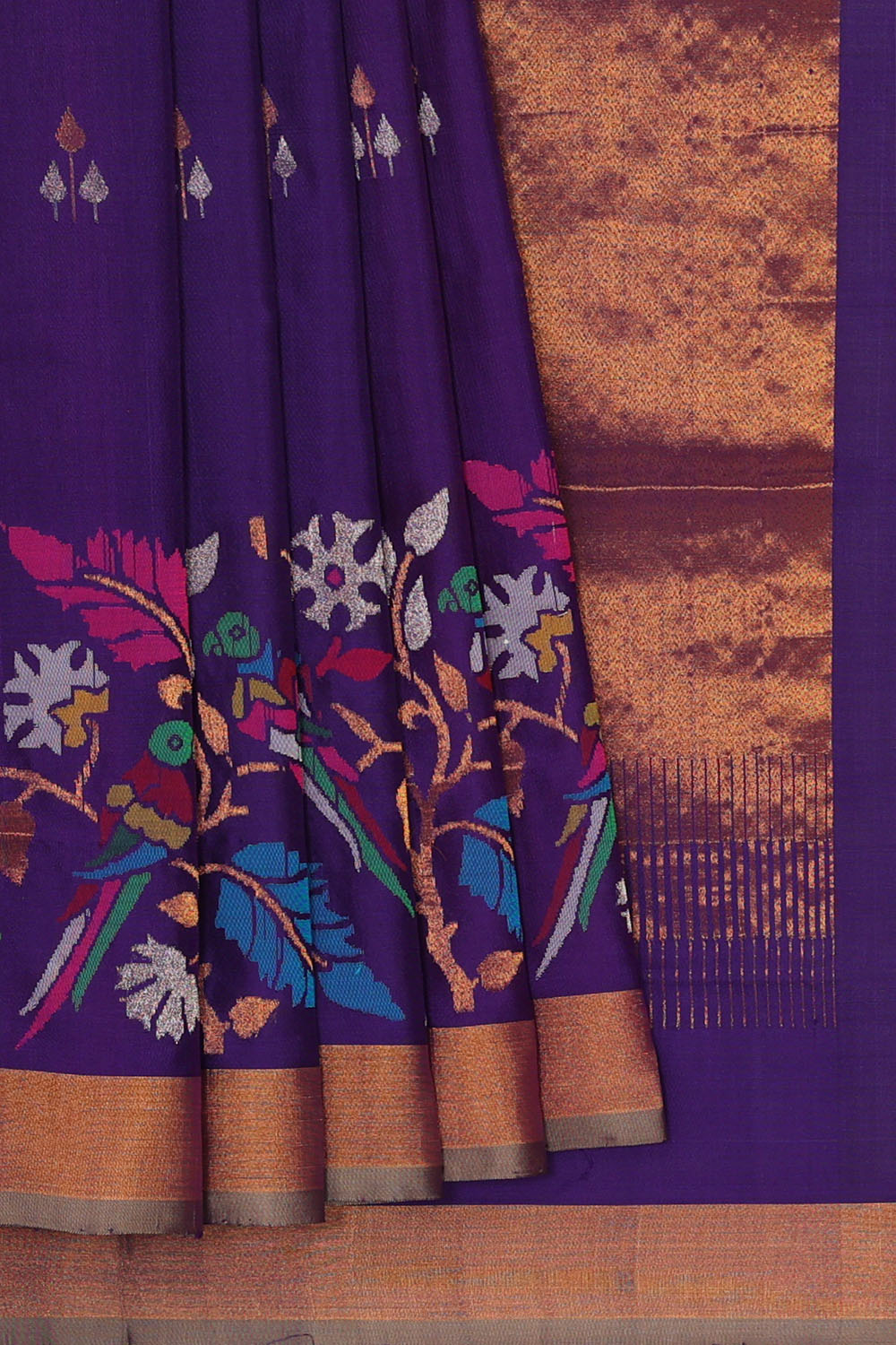 Image of Purple Uppada Silk Saree