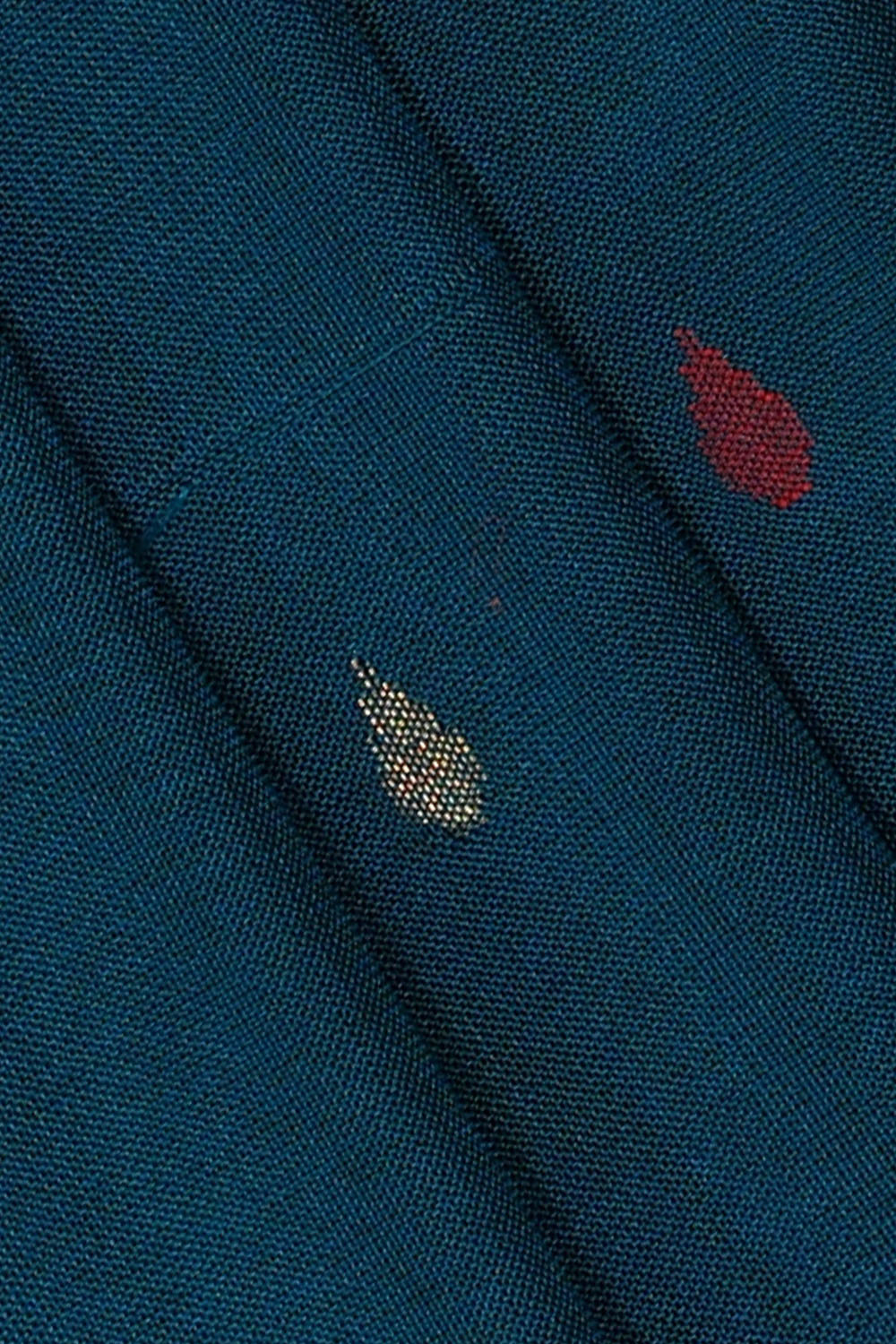 Image of Peacock-Blue Uppada Silk Saree