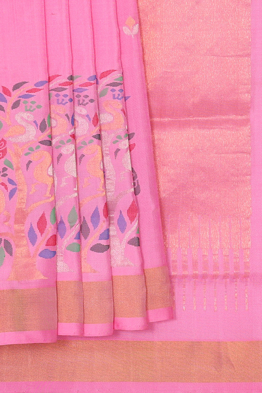 Image of Pink Uppada Silk Saree