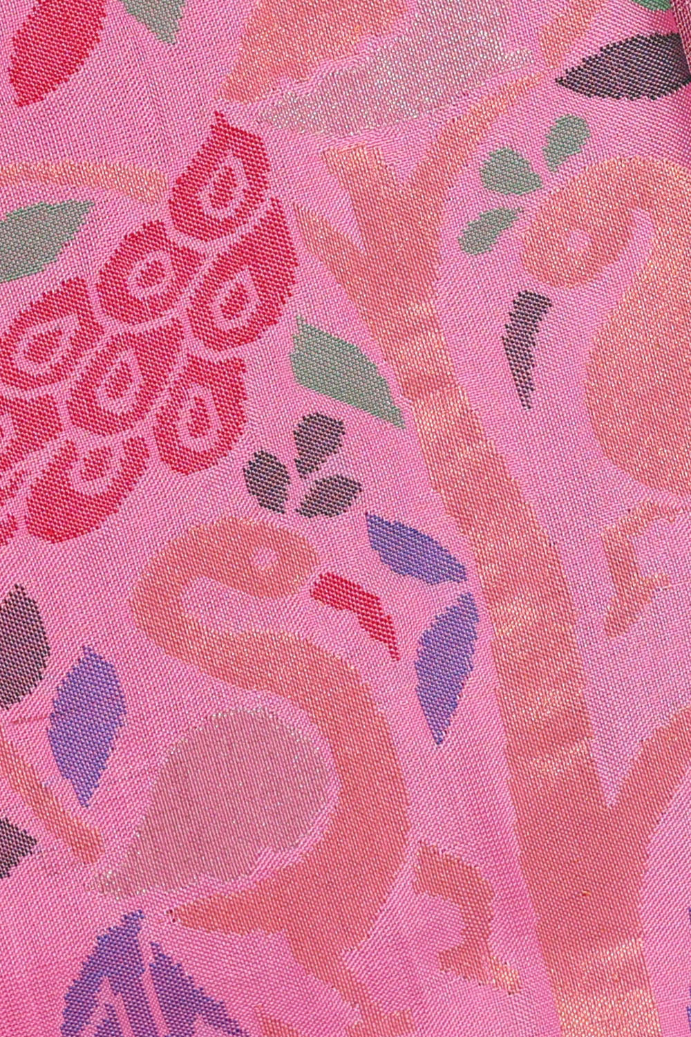 Image of Pink Uppada Silk Saree