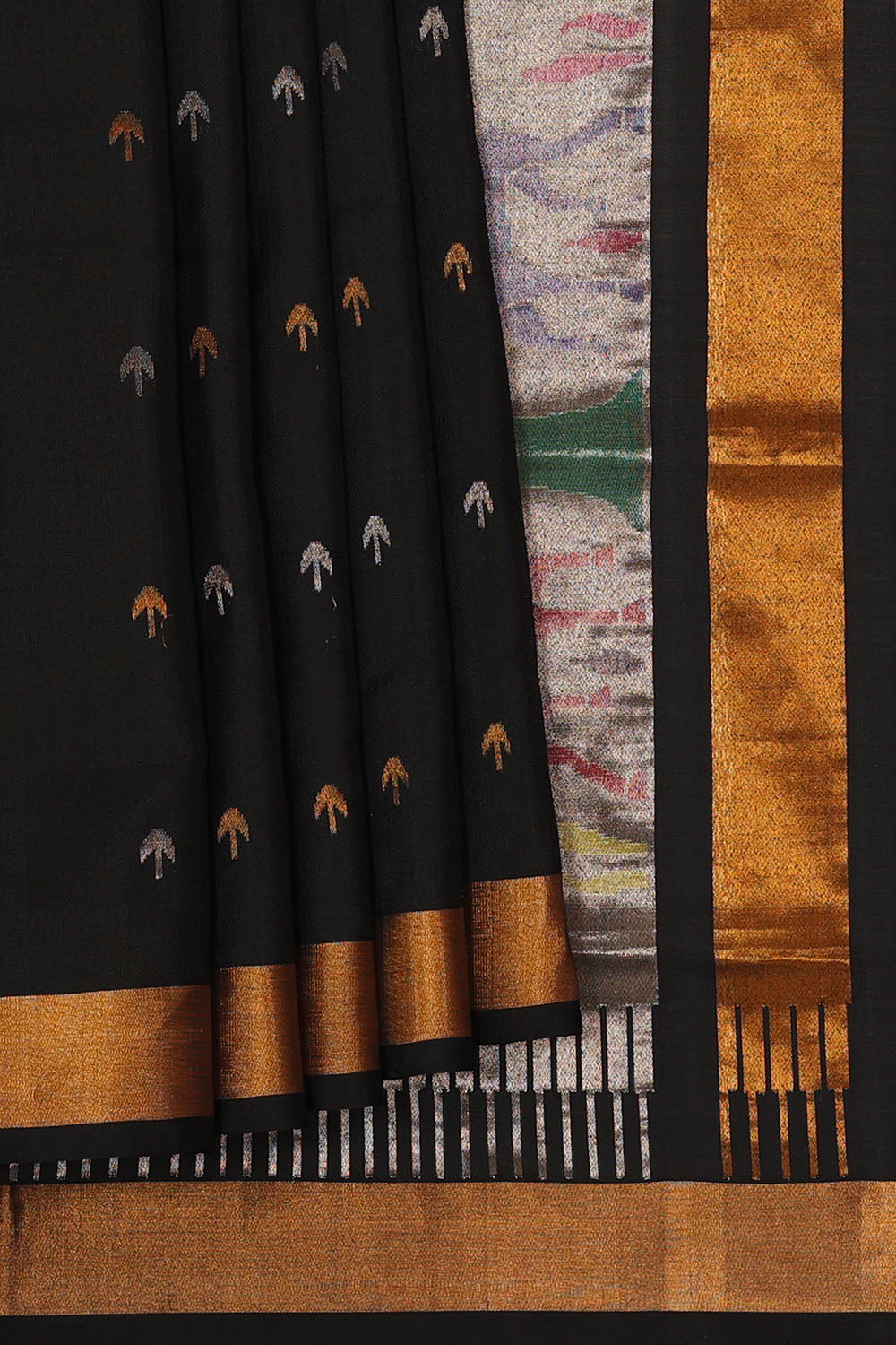 Image of Black Uppada Silk Saree