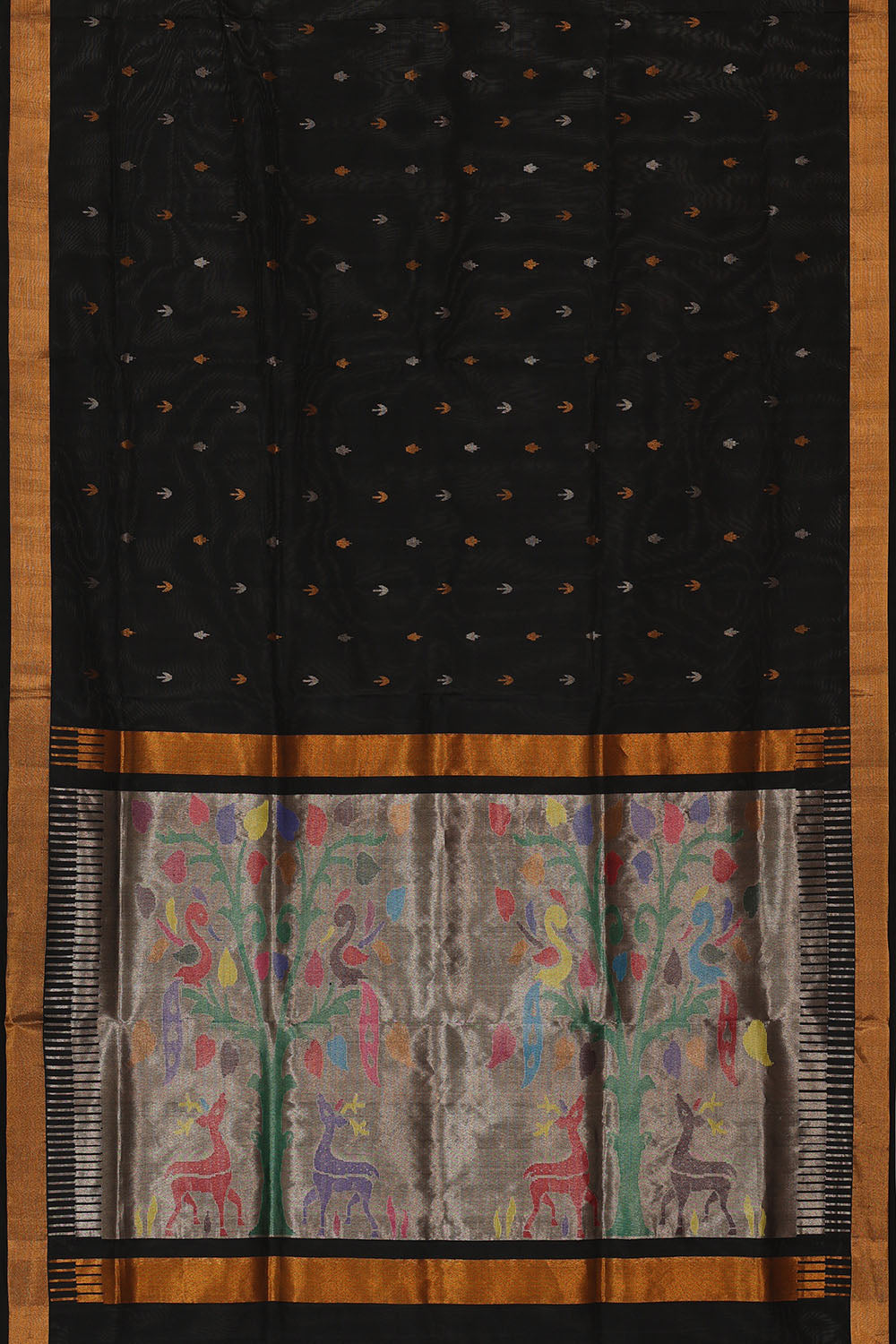 Image of Black Uppada Silk Saree