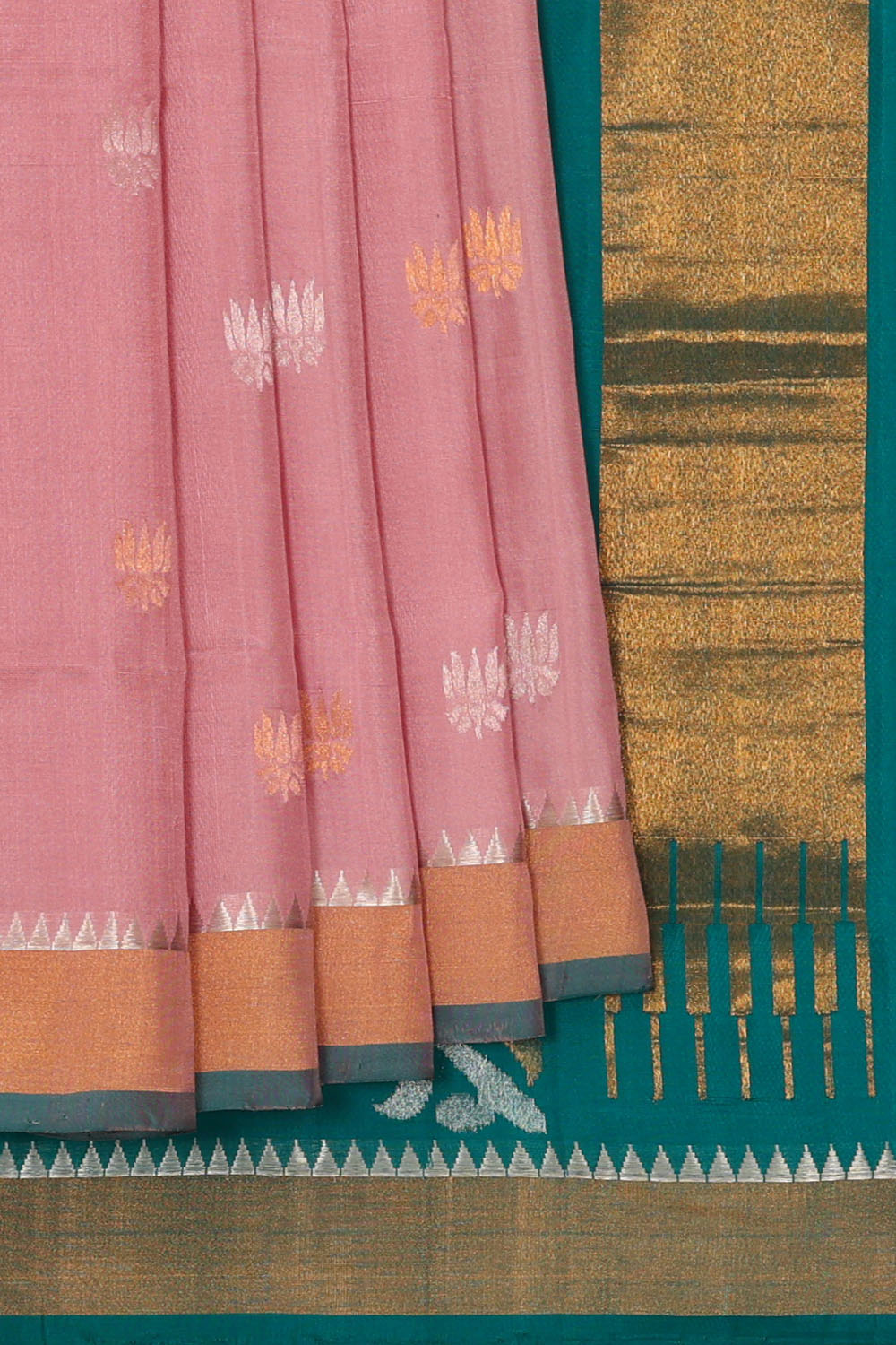 Image of Pink Uppada Silk Saree